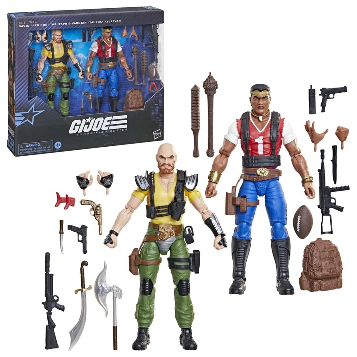 G.I. Joe Classified Series 2 db-os akciófigura csomag #193 David "Red Dog" Taputapu & Varujan "Taurus" Ayvazyan 15 cm termékfotó