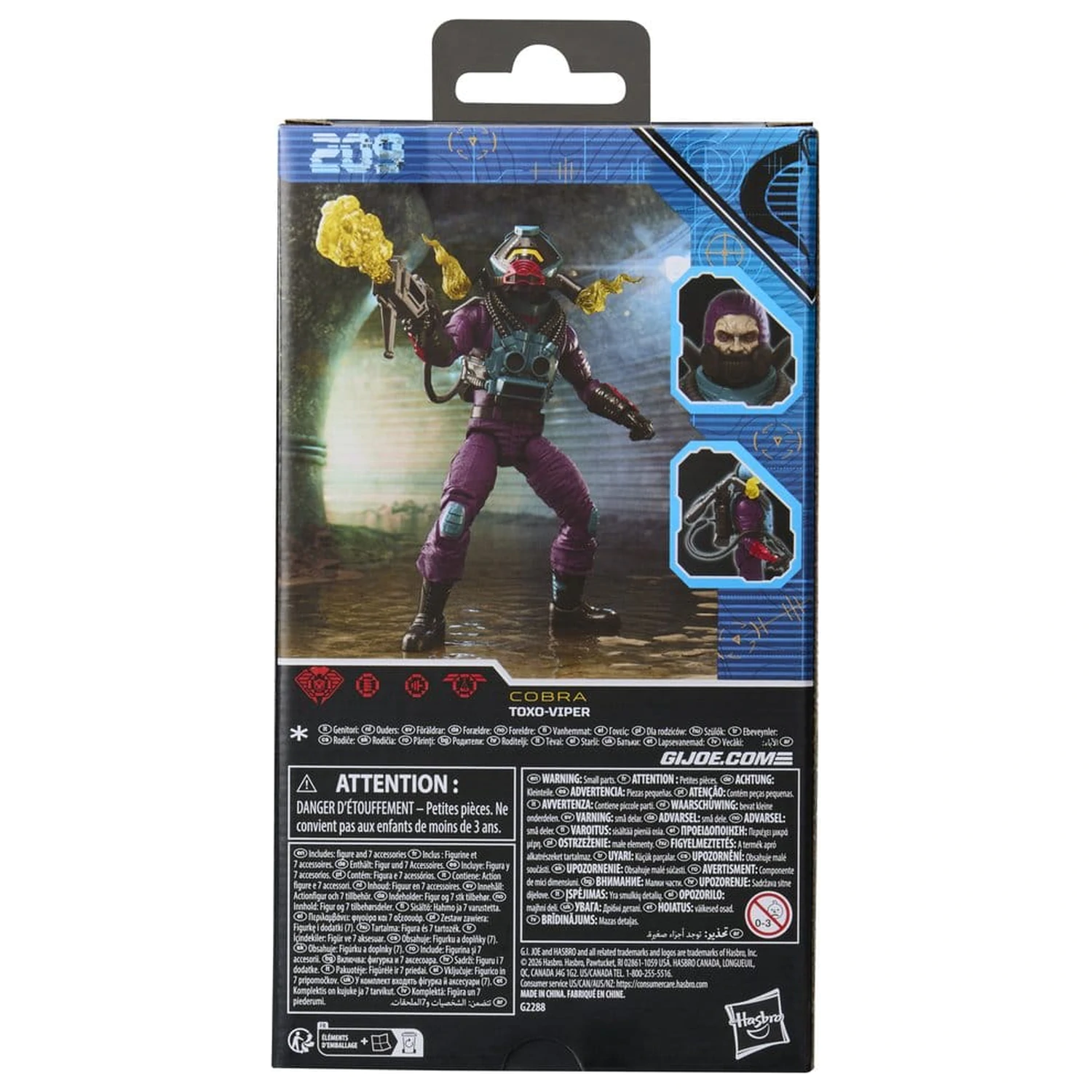 G.I. Joe Classified Series #209 Toxo-Viper akciófigura 15 cm termékfotó