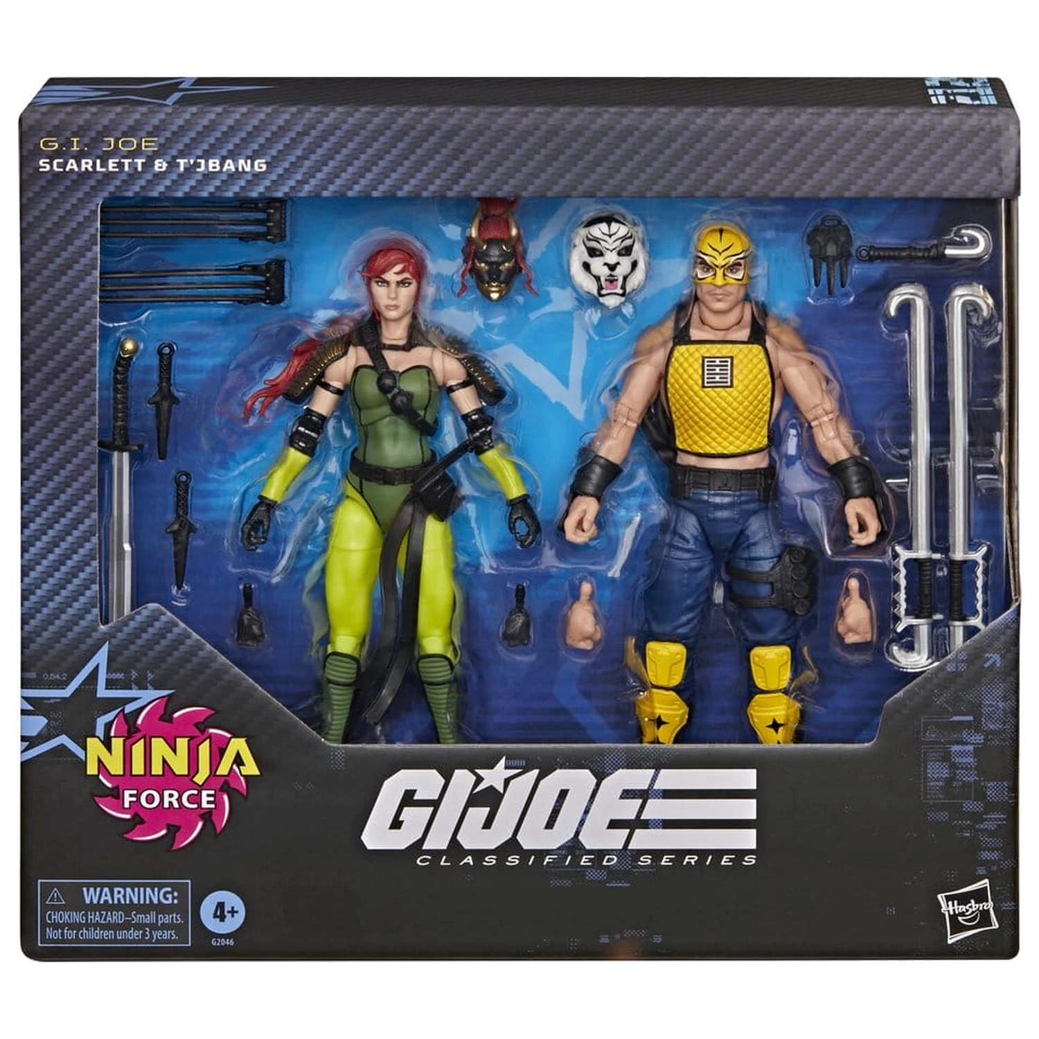 G.I. Joe Classified Series #212 Ninja Force Scarlett & T'Jbang 2 db-os akciófigura csomag 15 cm termékfotó