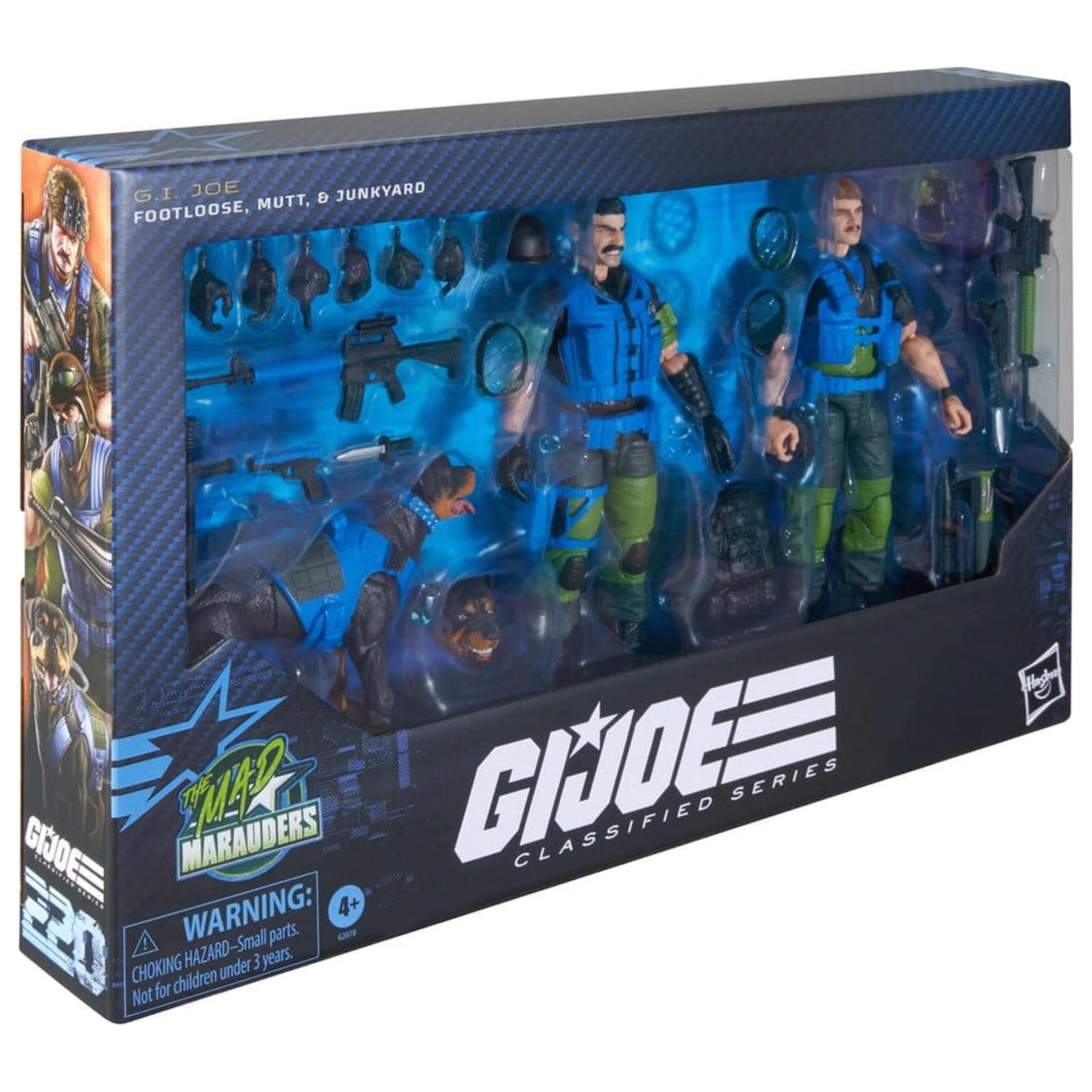 G.I. Joe Classified Series #220 Mad Marauders: Footloose & Mutt & Junkyard 3 db-os akciófigura csomag 15 cm termékfotó