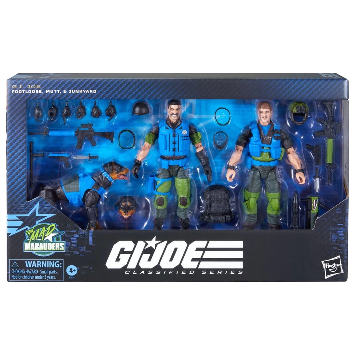 G.I. Joe Classified Series #220 Mad Marauders: Footloose & Mutt & Junkyard 3 db-os akciófigura csomag 15 cm termékfotó