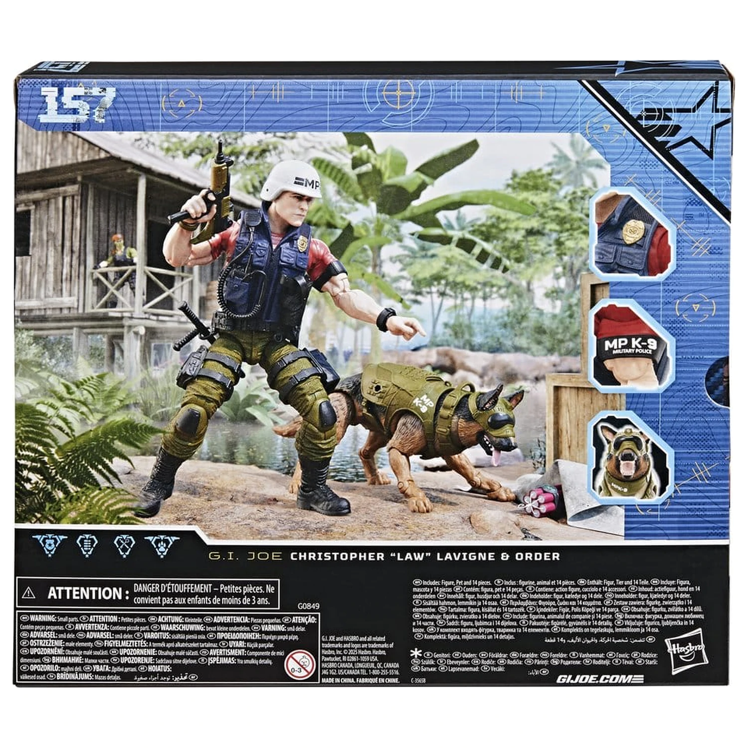 G.I. Joe Classified Series akciófigura #157 Christopher "Law" Lavigne & Order 15 cm termékfotó