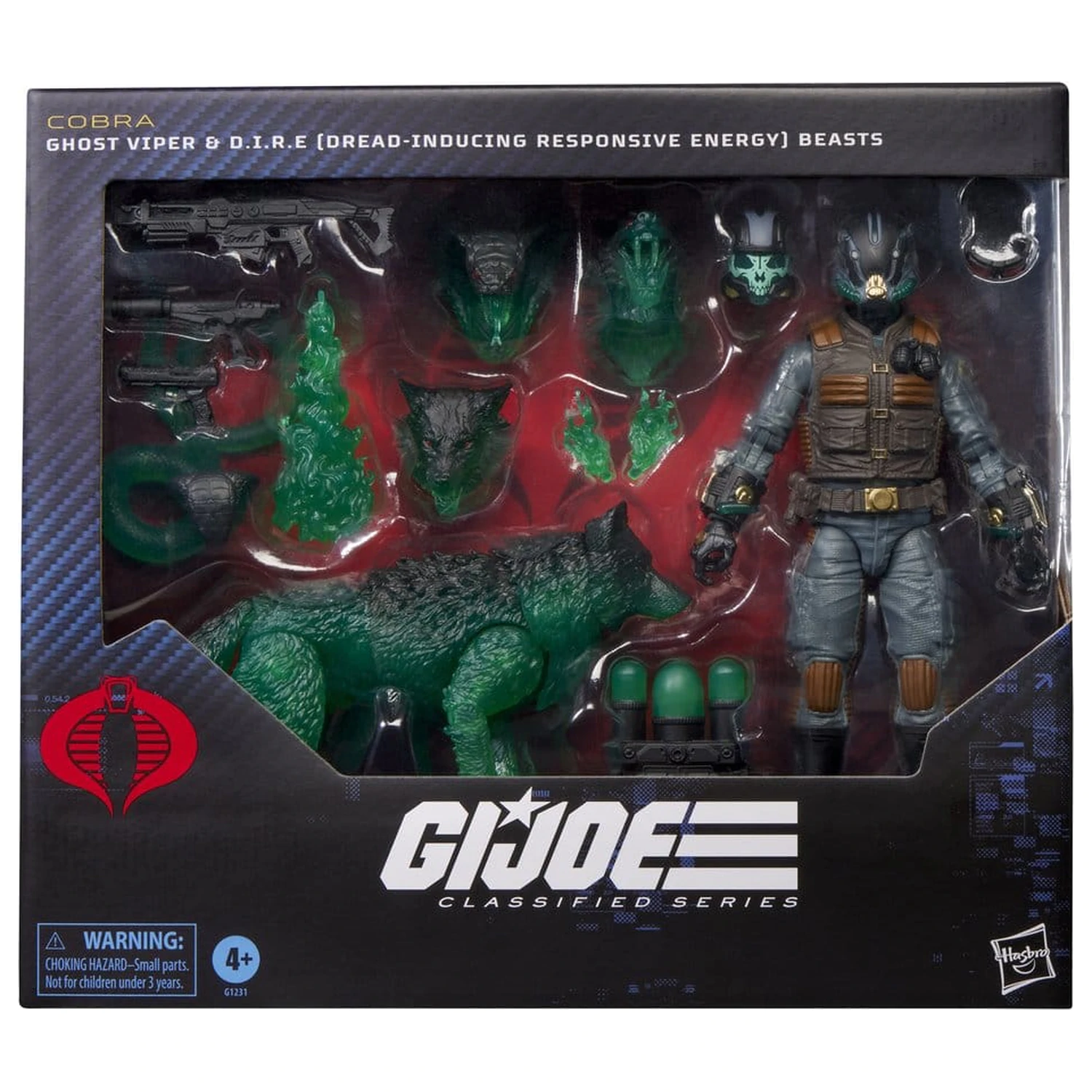 G.I. Joe Classified Series akciófigura #170 Ghost Viper & D.I.R.E. Beasts 15 cm termékfotó