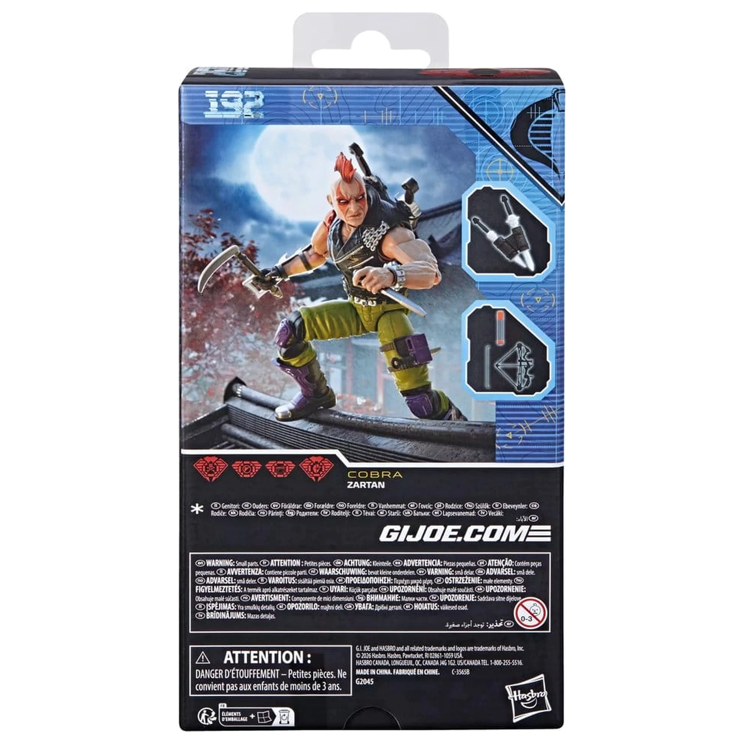 G.I. Joe Classified Series akciófigura #192 Ninja Force Zartan 15 cm termékfotó