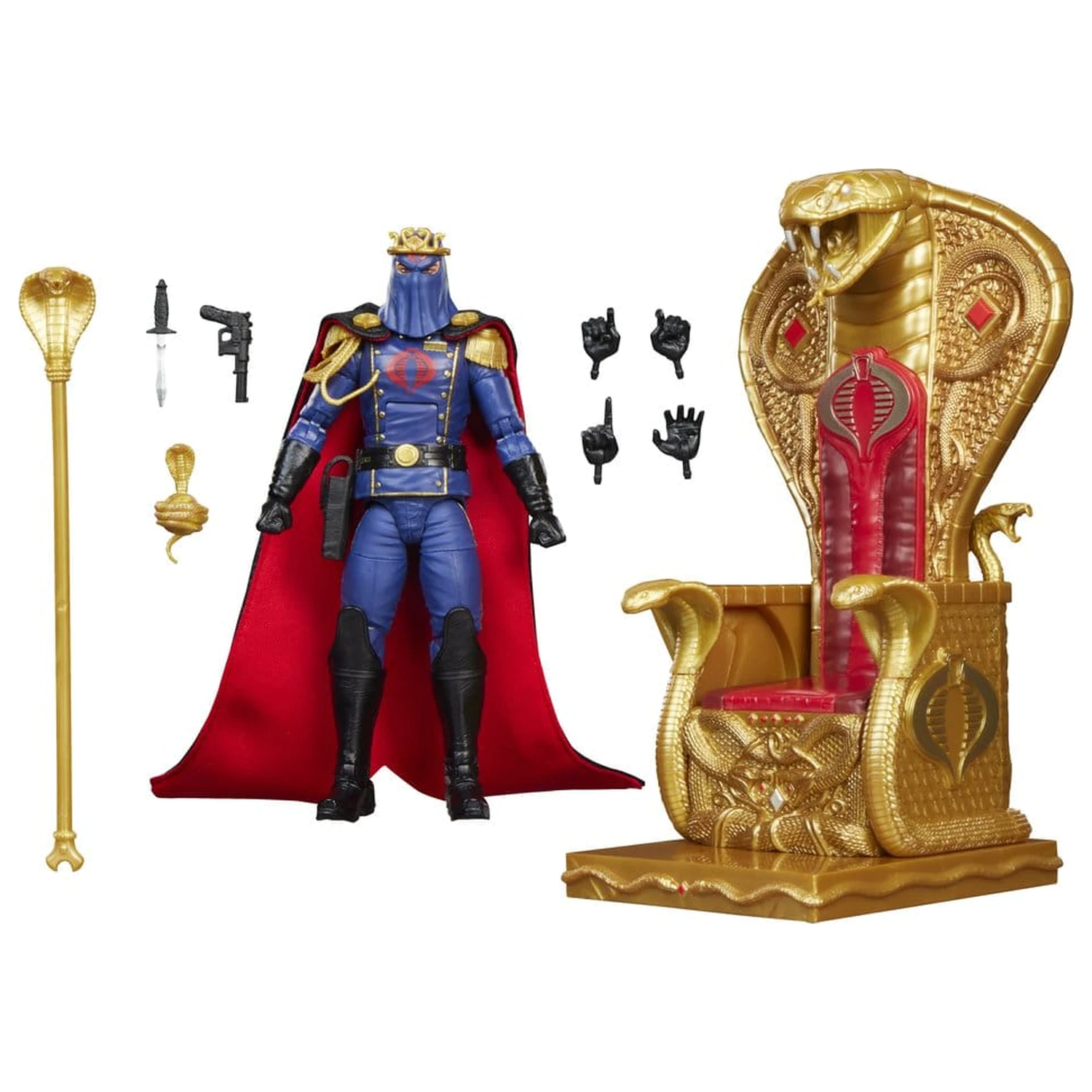 G.I. Joe Classified Series Cobra Commander in Dress Uniform & Throne akciófigura 15 cm termékfotó