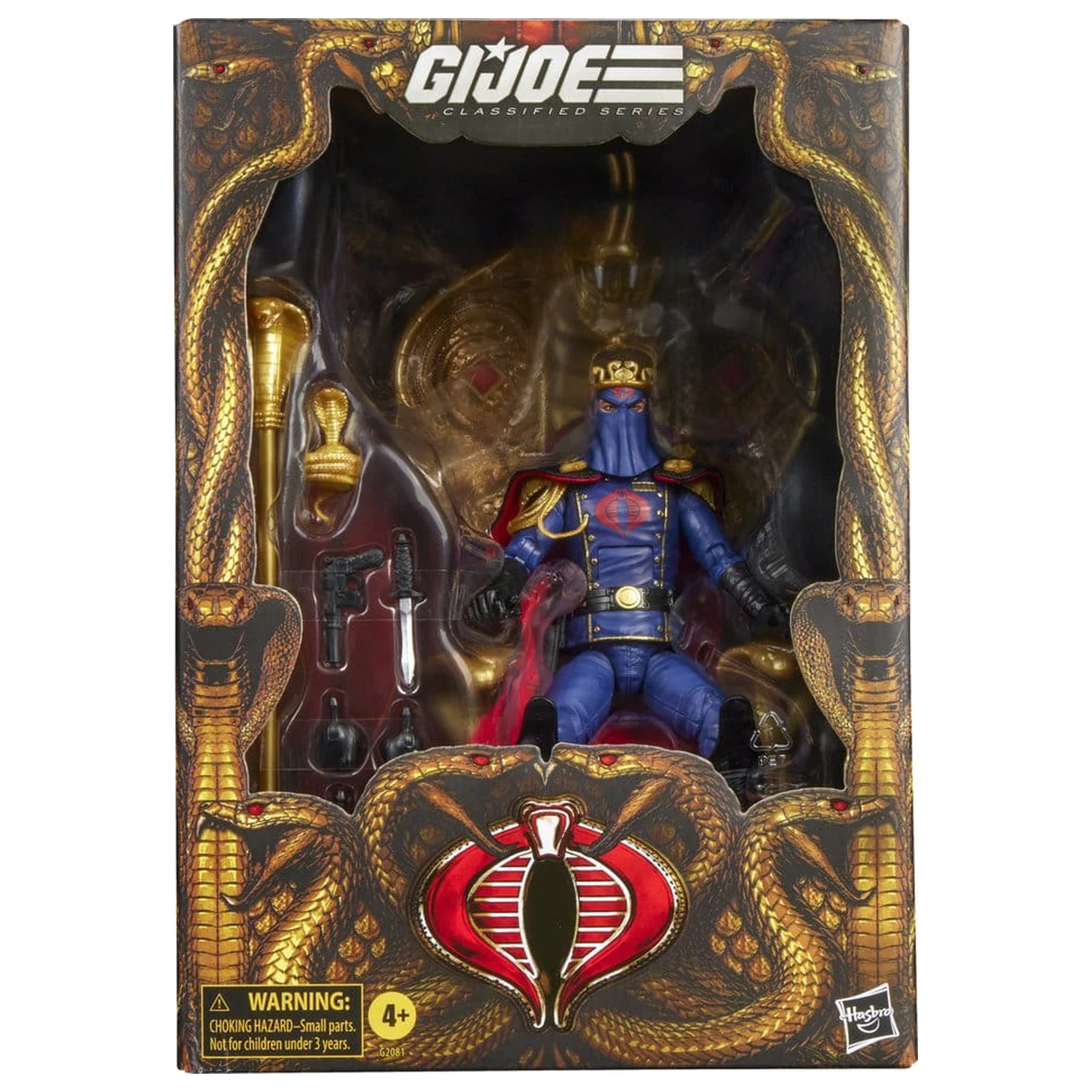 G.I. Joe Classified Series Cobra Commander in Dress Uniform & Throne akciófigura 15 cm termékfotó