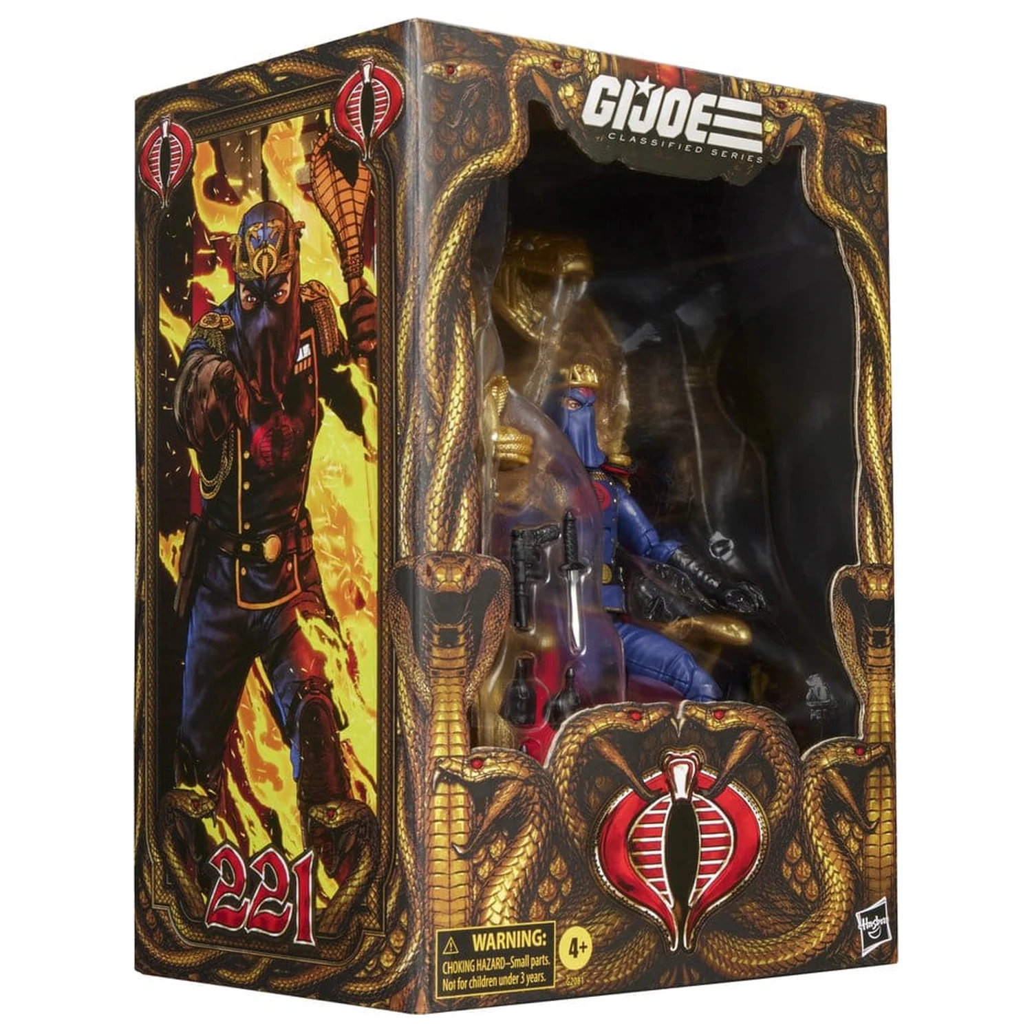 G.I. Joe Classified Series Cobra Commander in Dress Uniform & Throne akciófigura 15 cm termékfotó
