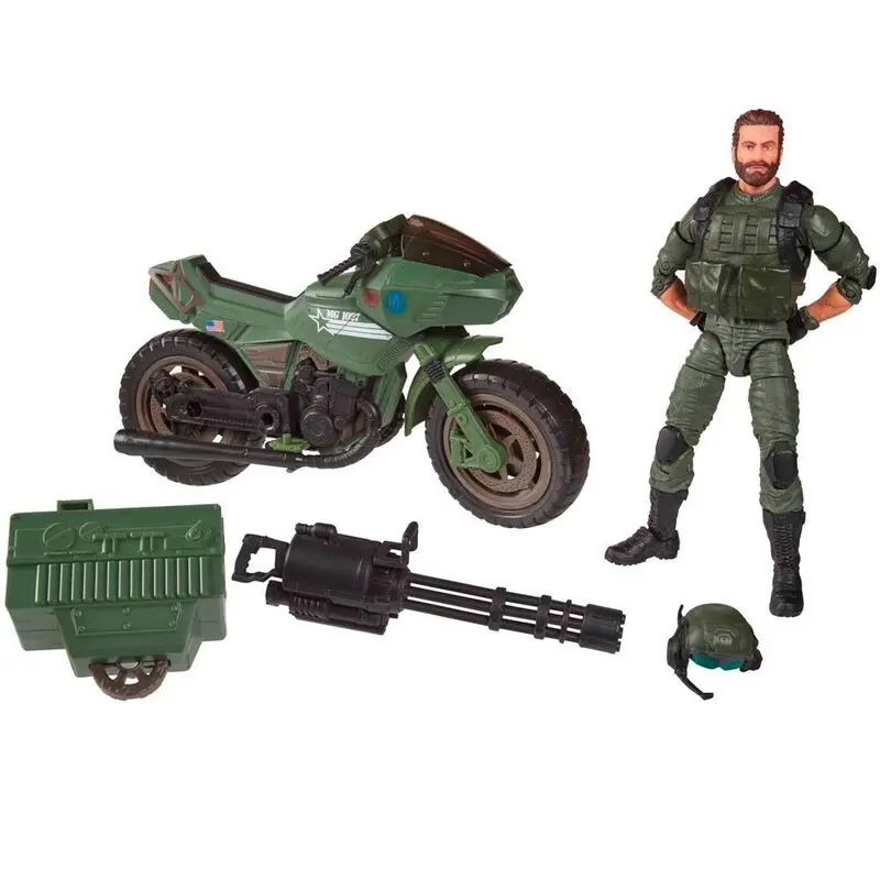 G.I. Joe Classified Series Cobra Island Alvin Breaker Kibbey with Ram Cycle figura 15cm termékfotó