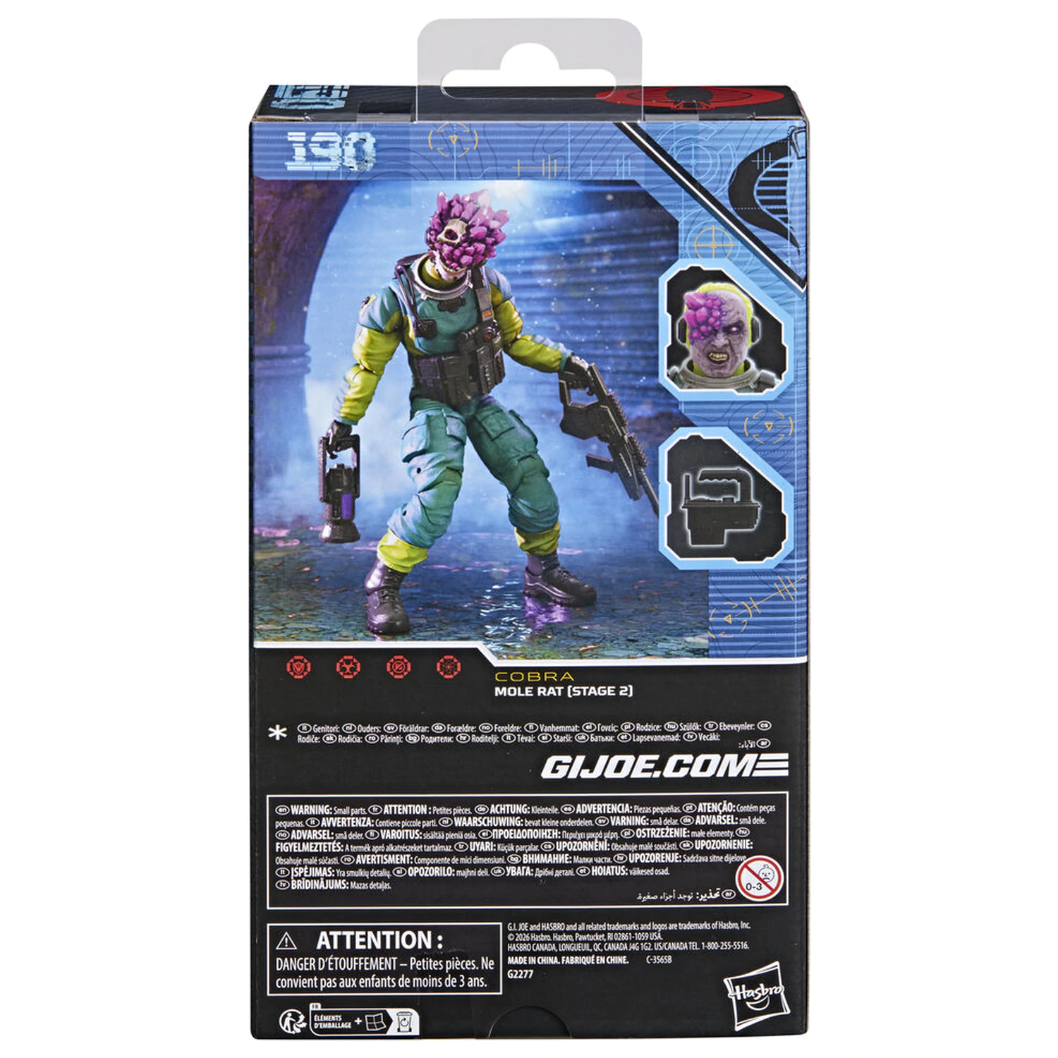 G.I. Joe Classified Series Cobra Mole Rat Stage 2 figura 15cm termékfotó