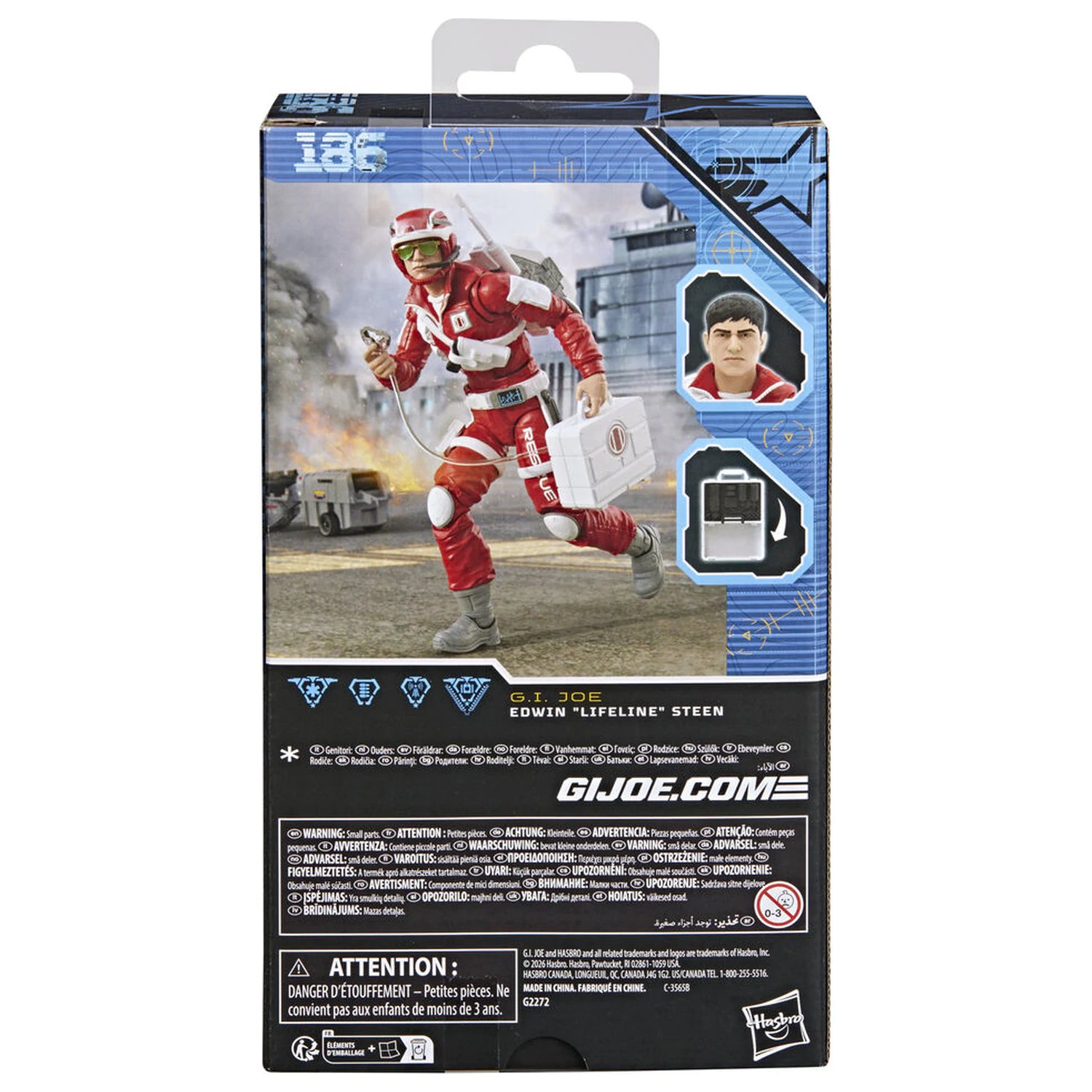 G.I. Joe Classified Series Edwin Lifeline figura 15cm termékfotó