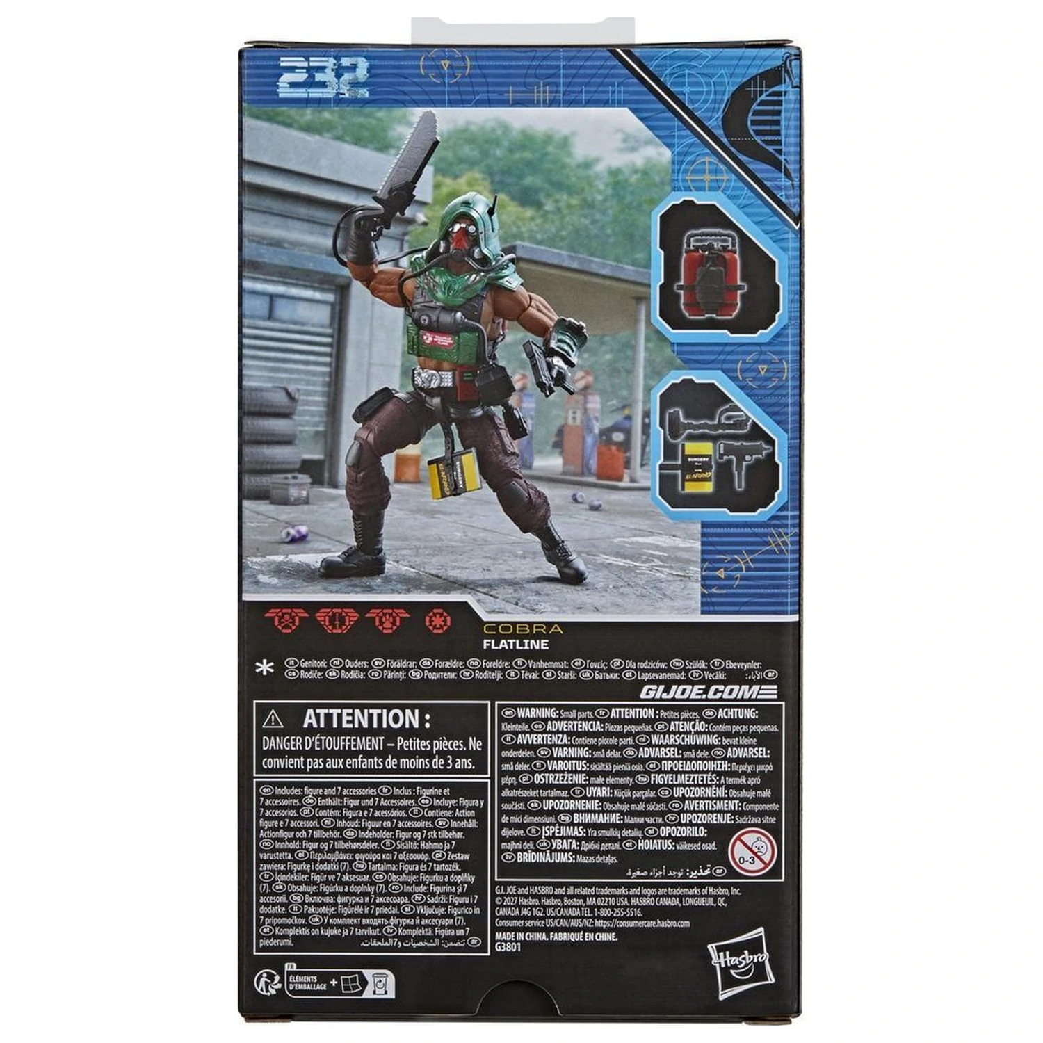 G.I. Joe Classified Series Flatline figura 15cm termékfotó