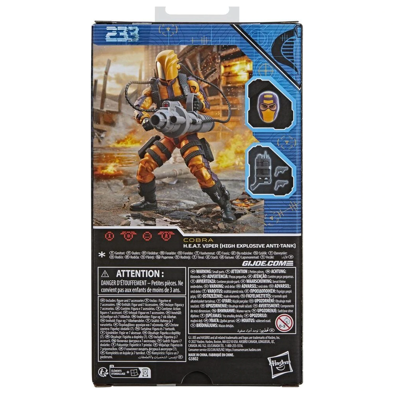 G.I. Joe Classified Series H.E.A.T. Viper figura 15cm termékfotó