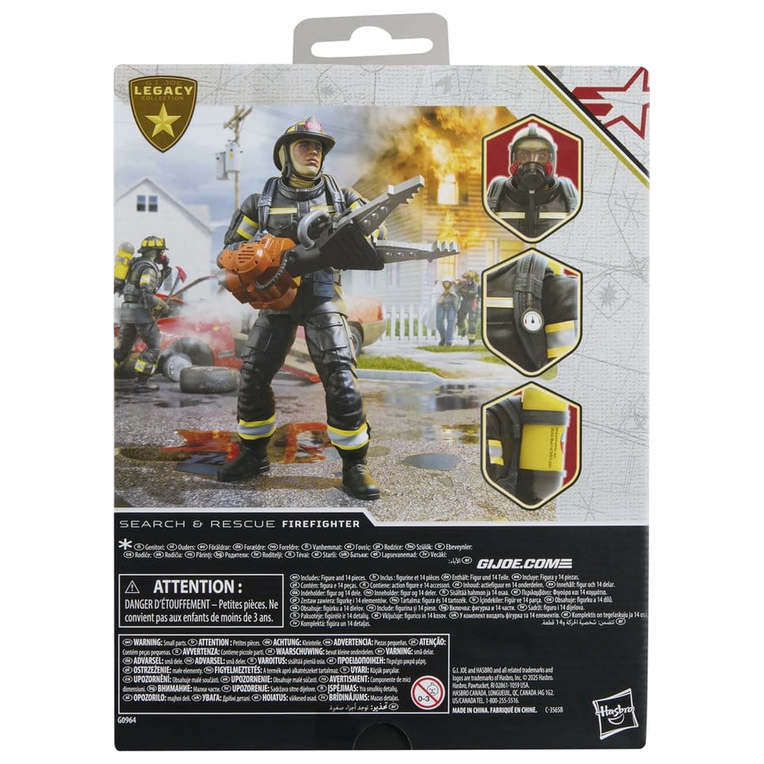 G.I. Joe Classified Series Legacy Collection akciófigura Search & Rescue Firefighter 15 cm termékfotó