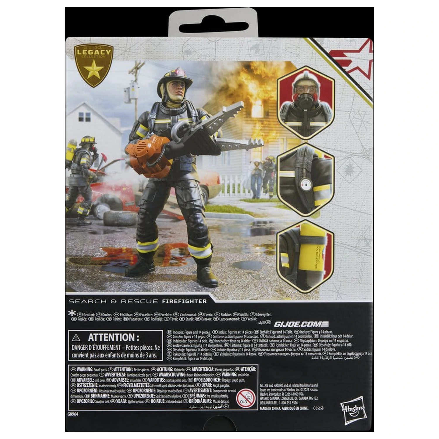 G.I. Joe Classified Series Legacy Collection akciófigura Search & Rescue Firefighter 15 cm termékfotó