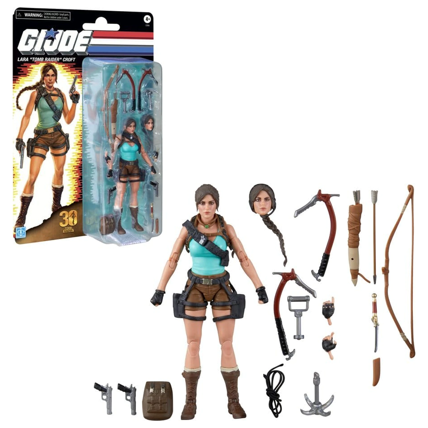 G.I. Joe Classified Series Retro Cardback Collaborative akciófigura Lara "Tomb Raider" Croft 15 cm termékfotó