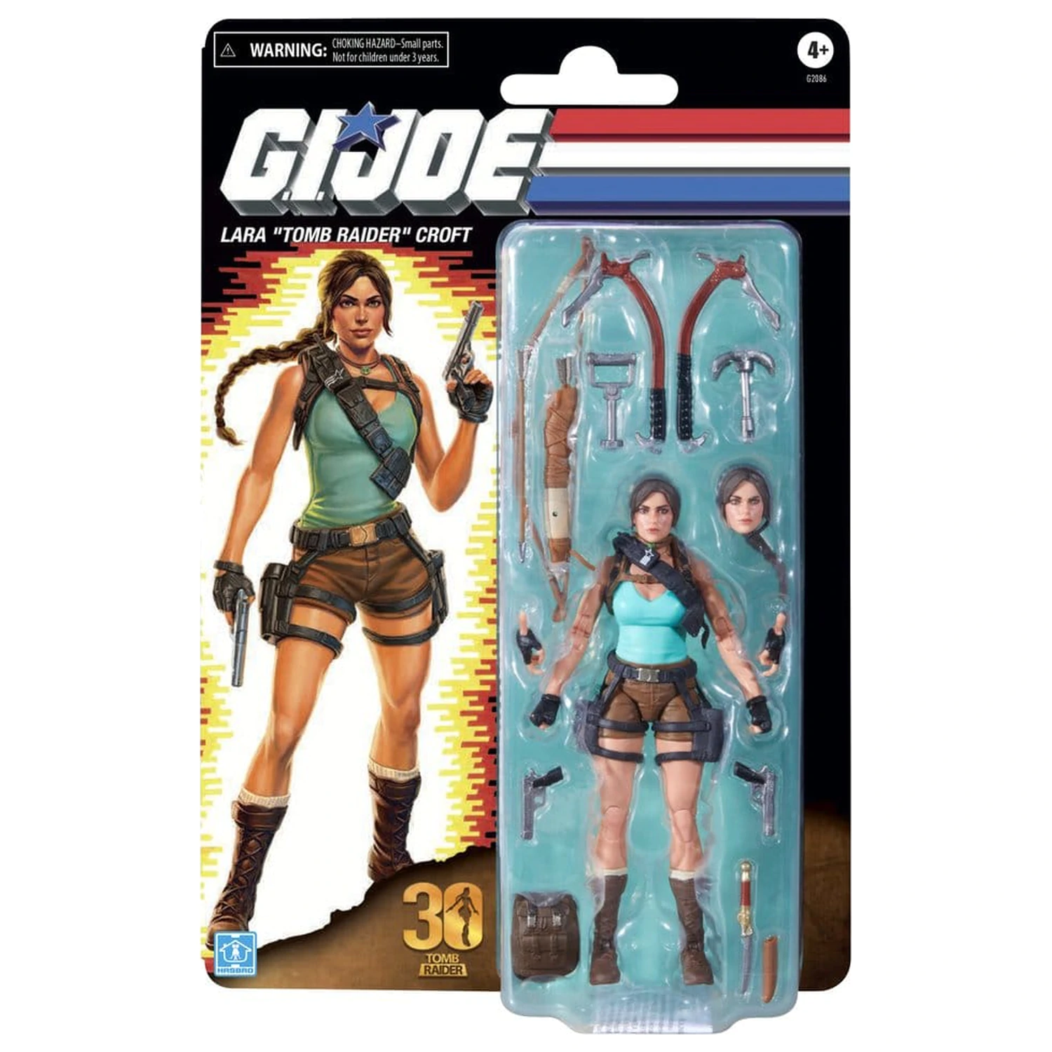 G.I. Joe Classified Series Retro Cardback Collaborative akciófigura Lara "Tomb Raider" Croft 15 cm termékfotó