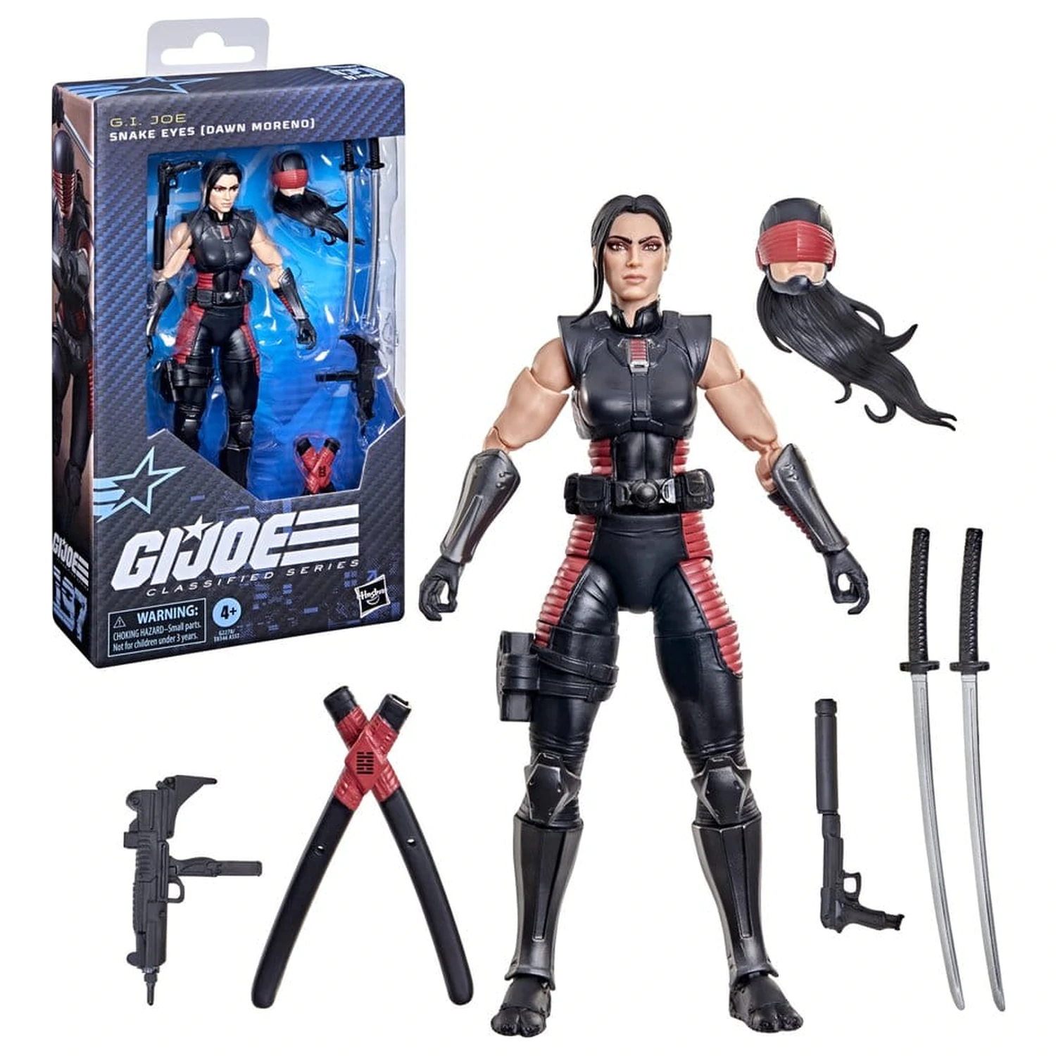 G.I. Joe Classified Series Snake Eyes (Dawn Moreno) akciófigura 15 cm termékfotó