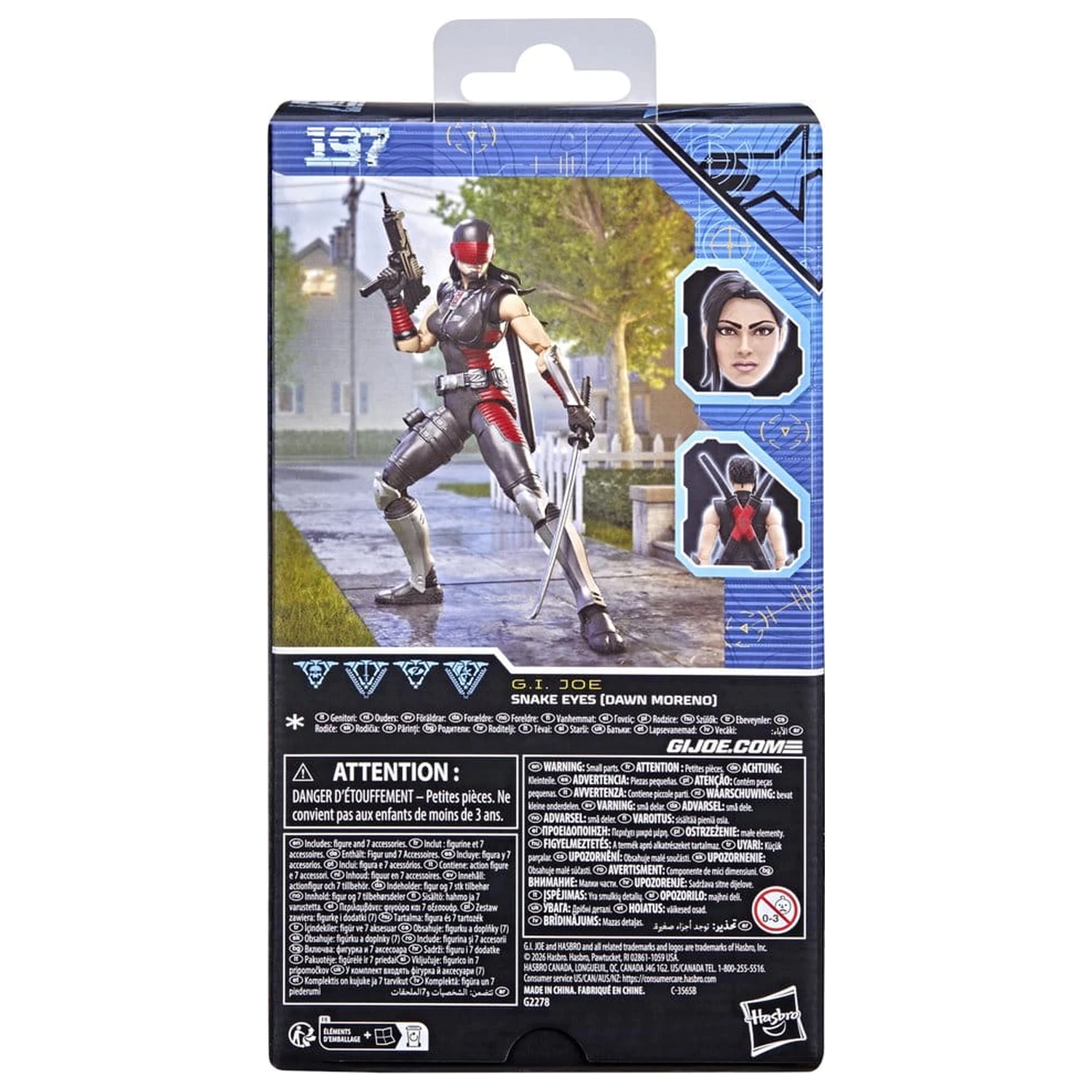 G.I. Joe Classified Series Snake Eyes (Dawn Moreno) akciófigura 15 cm termékfotó