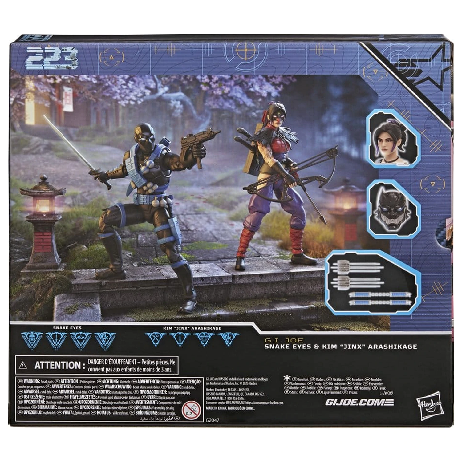 G.I. Joe Classified Series Snake Eyes & Kim "Jinx" Arashikage 2 db-os akciófigura csomag 15 cm termékfotó