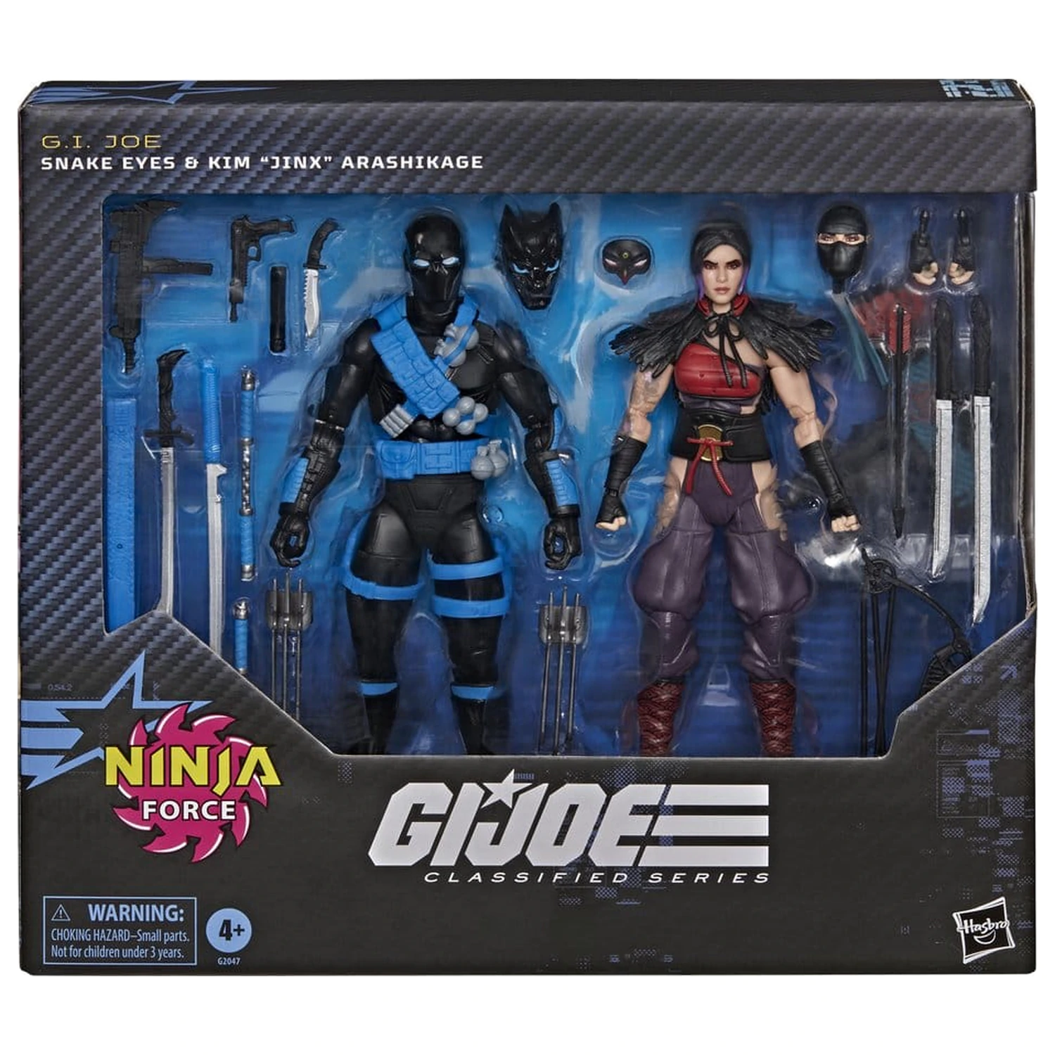 G.I. Joe Classified Series Snake Eyes & Kim "Jinx" Arashikage 2 db-os akciófigura csomag 15 cm termékfotó