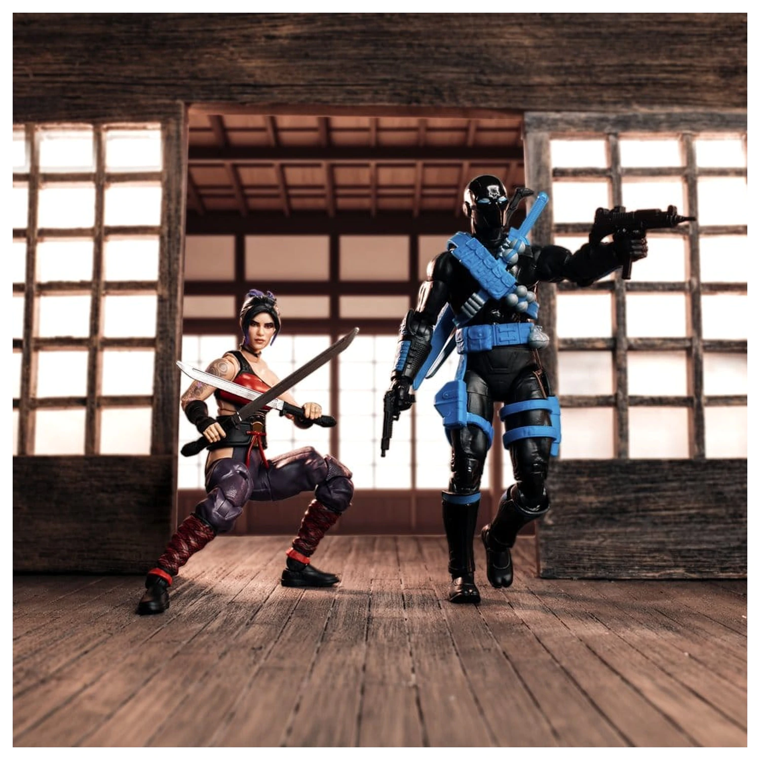 G.I. Joe Classified Series Snake Eyes & Kim "Jinx" Arashikage 2 db-os akciófigura csomag 15 cm termékfotó