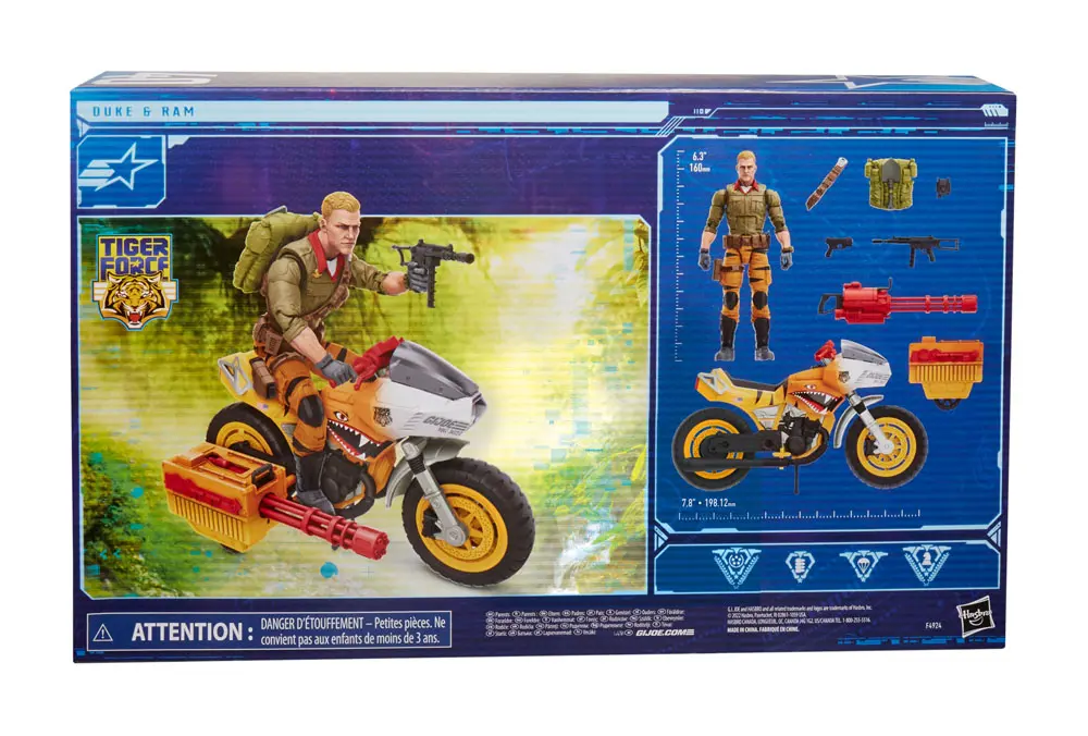 G.I. Joe Classified Series Tiger Force 2022 Duke &amp; Ram akciófigura és jármű csomag 15 cm termékfotó