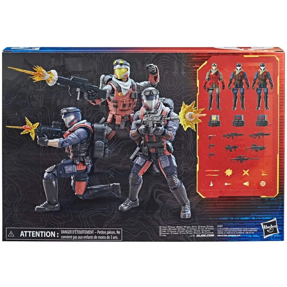 G.I. Joe Classified Series Troop-Builder Cobra Viper & Vipers 3 db-os akciófigura csomag 15 cm termékfotó