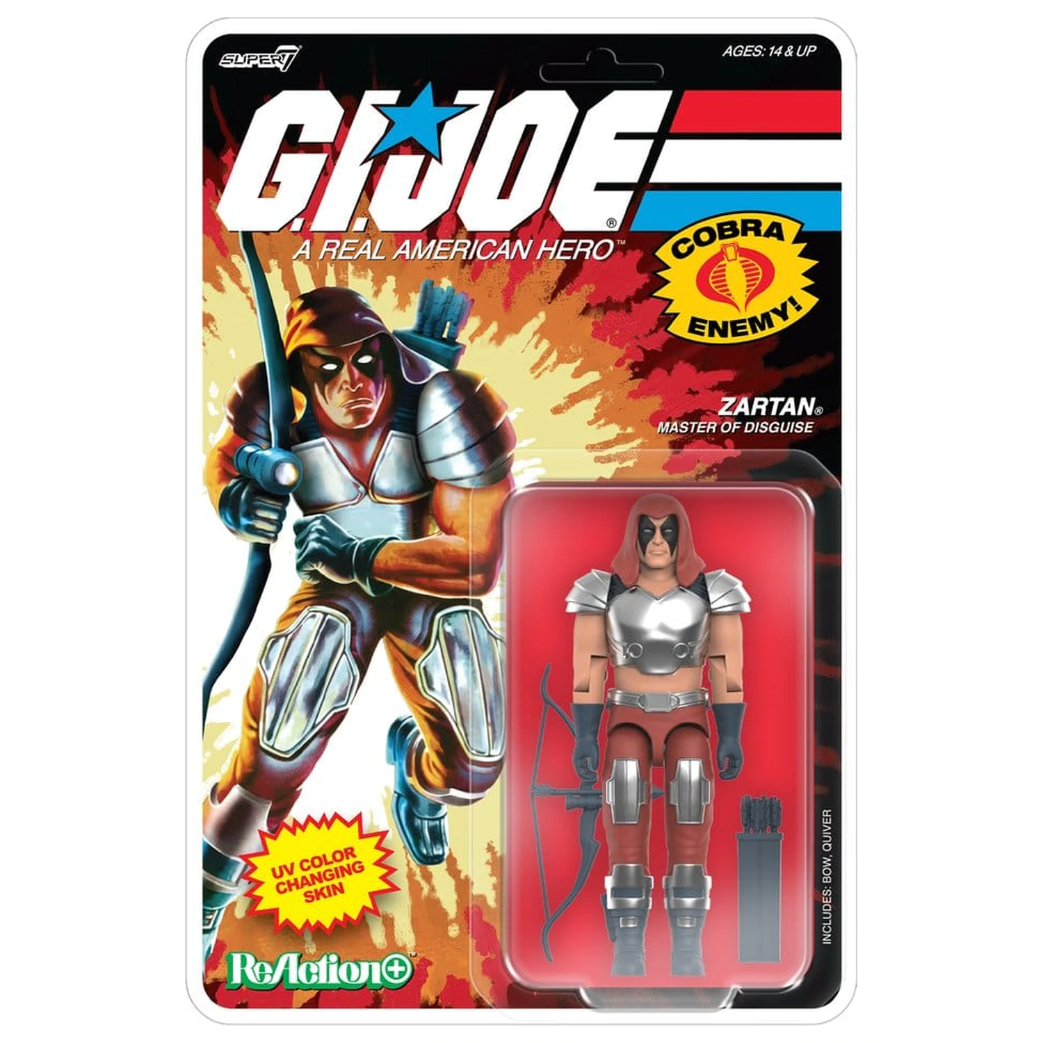 G.I. Joe (Comic) ReAction+ akciófigura Wave 09 Zartan termékfotó