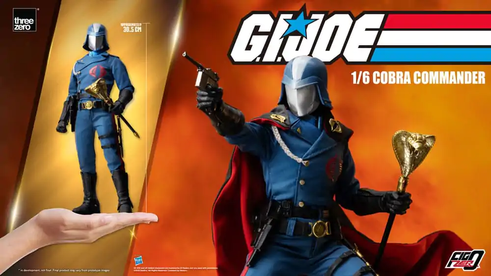 G.I. Joe FigZero 1/6 Cobra Commander akciófigura 30 cm termékfotó