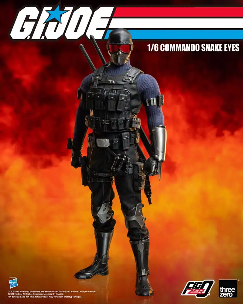 G.I. Joe FigZero Action Figure 1/6 Commando Snake Eyes 30 cm termékfotó