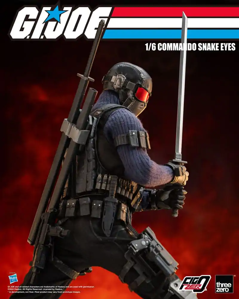 G.I. Joe FigZero Action Figure 1/6 Commando Snake Eyes 30 cm termékfotó