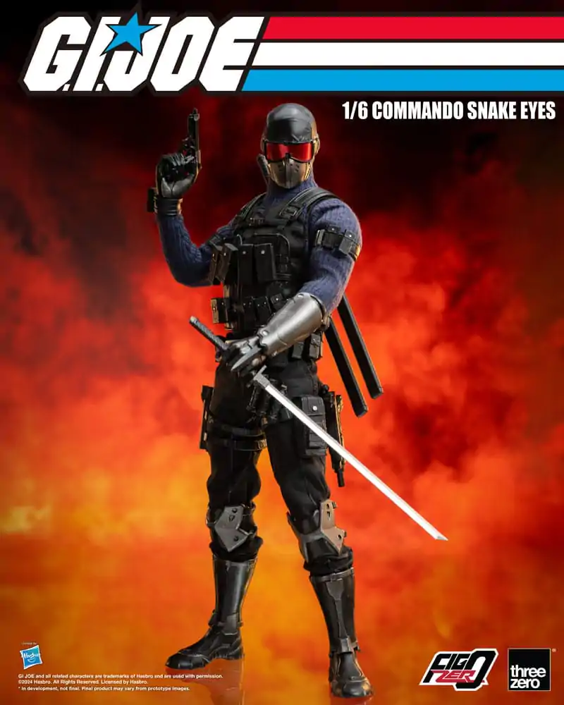 G.I. Joe FigZero Action Figure 1/6 Commando Snake Eyes 30 cm termékfotó