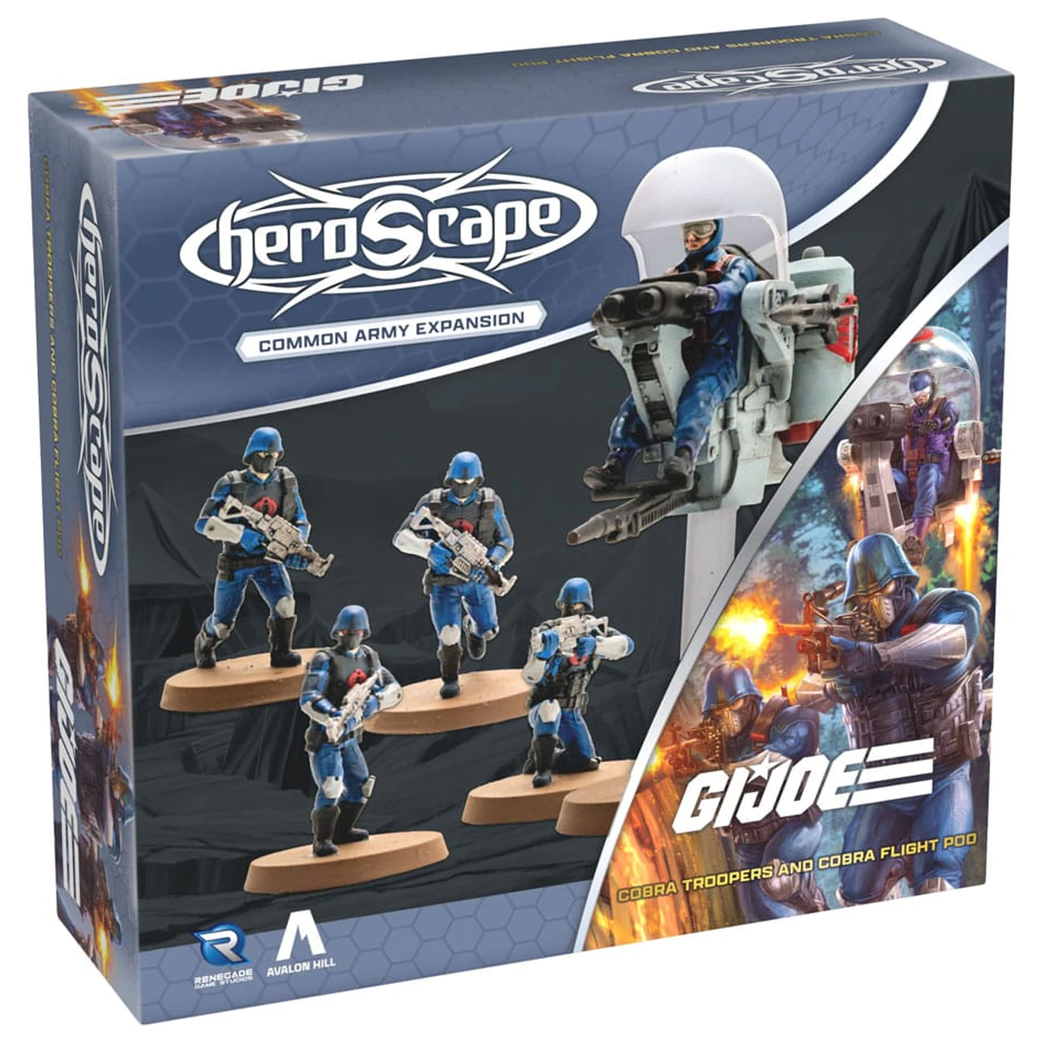 G.I.Joe Heroscape Army Expansion Cobra Troopers & Cobra Flight Pod (Common) Angol nyelvű társasjáték kiegészítő termékfotó