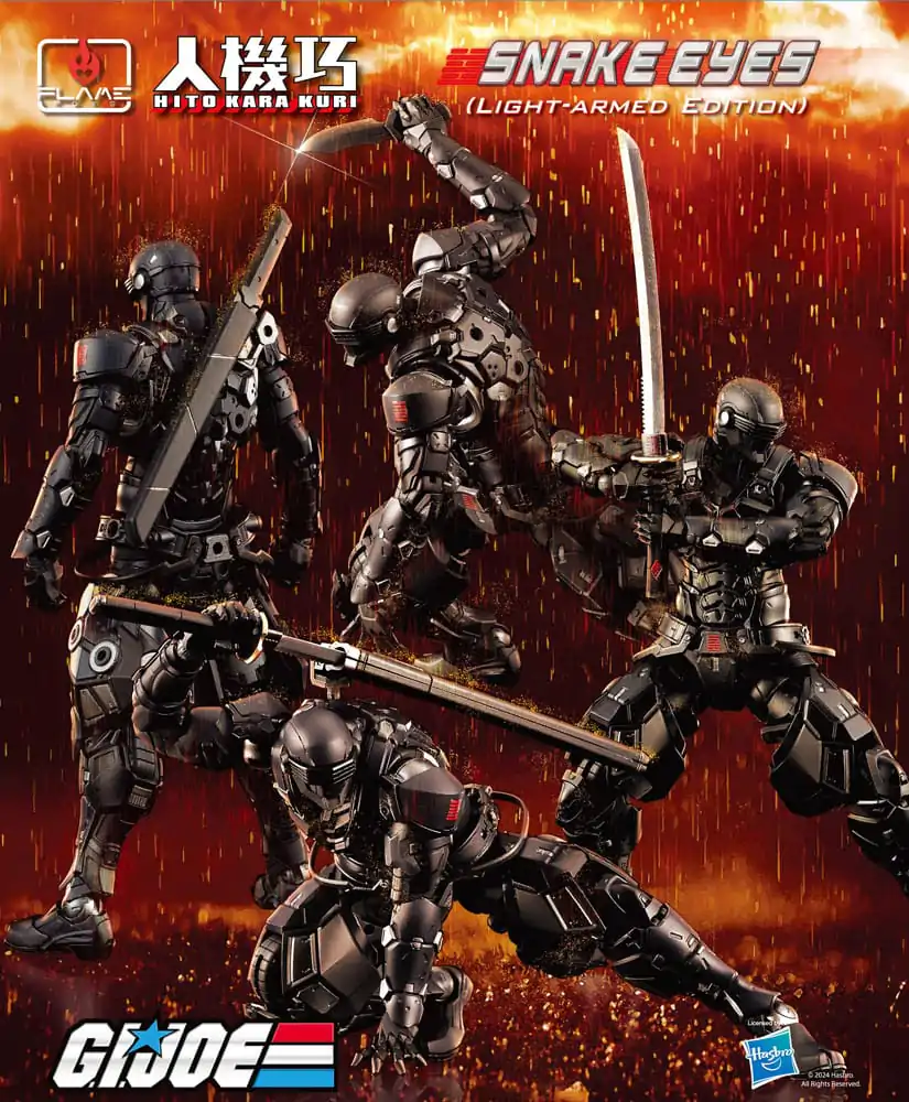 G.I. Joe Hito Kara Kuri akciófigura Snake Eyes Light-armed Edition 18 cm termékfotó
