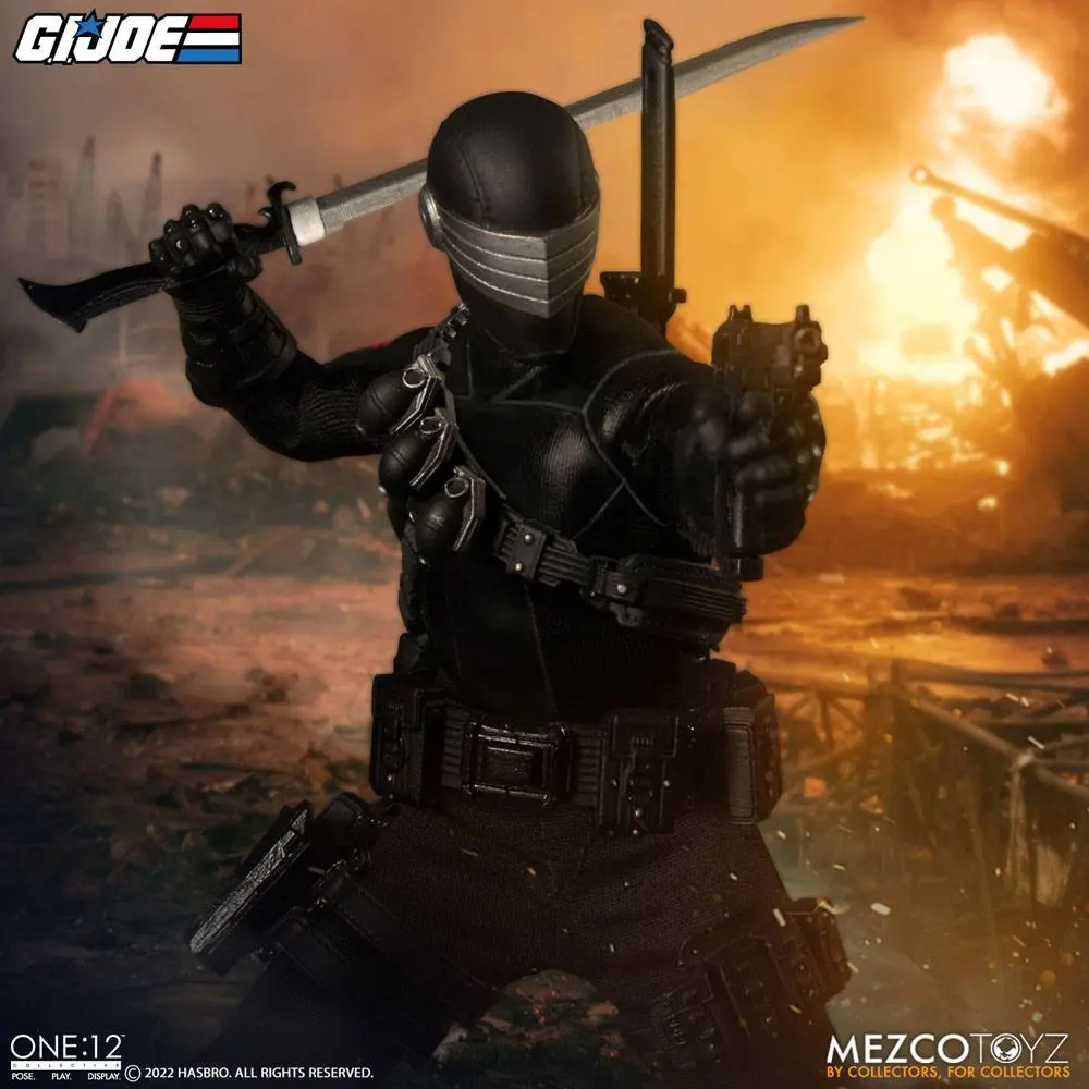 G.I. Joe Light-Up Action Figure 1/12 Snake Eyes Deluxe Edition 17 cm termékfotó