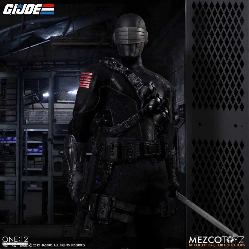 G.I. Joe Light-Up Action Figure 1/12 Snake Eyes Deluxe Edition 17 cm termékfotó