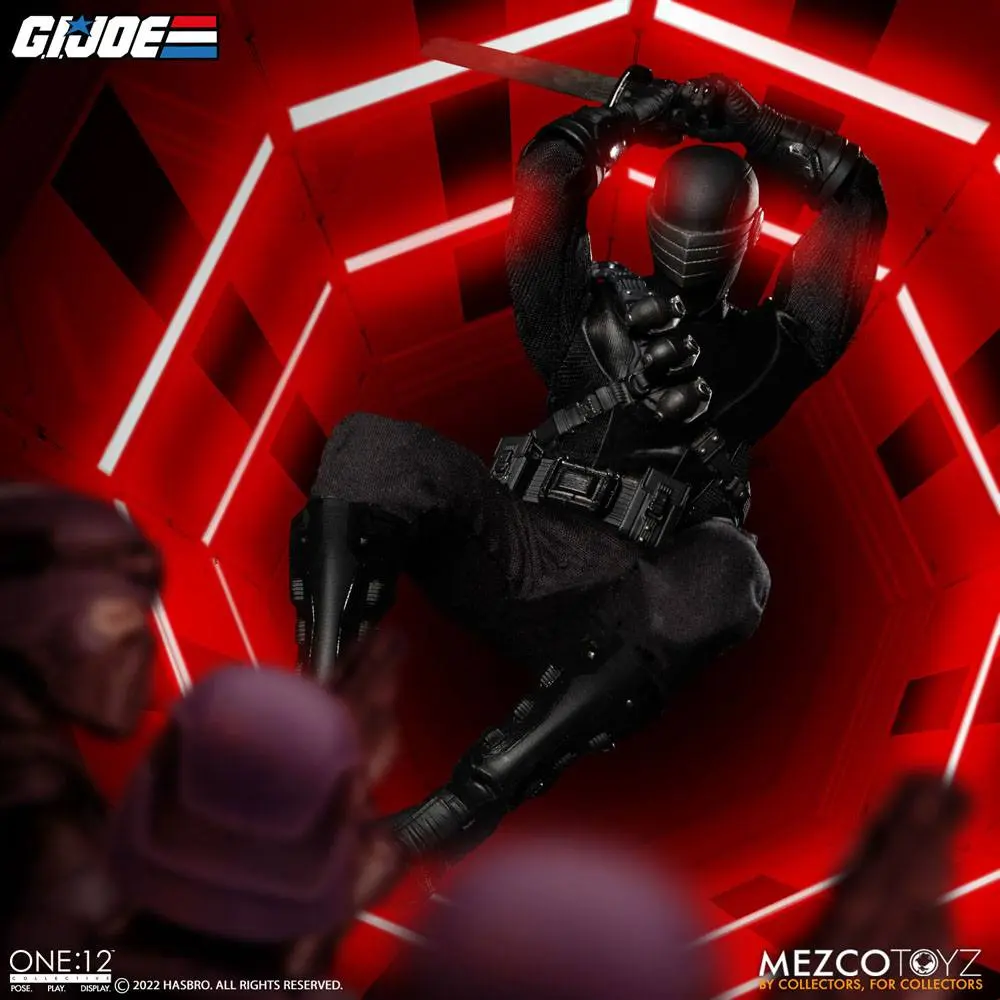 G.I. Joe Light-Up Action Figure 1/12 Snake Eyes Deluxe Edition 17 cm termékfotó