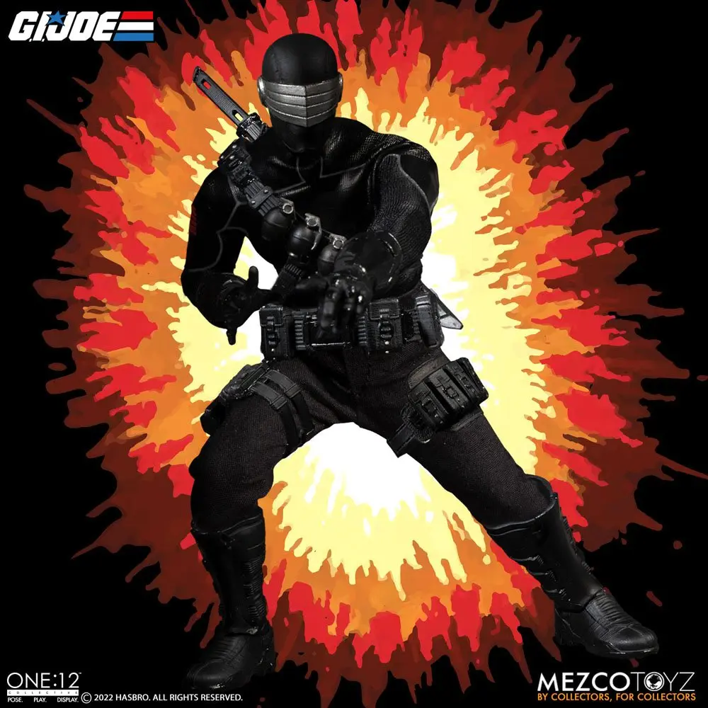 G.I. Joe Light-Up Action Figure 1/12 Snake Eyes Deluxe Edition 17 cm termékfotó