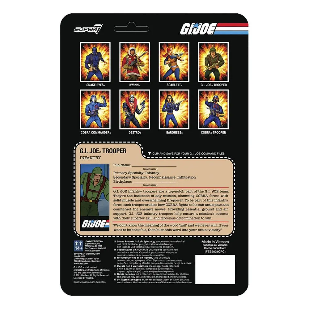 G.I. Joe ReAction Greenshirt (Tan) akciófigura 10 cm termékfotó