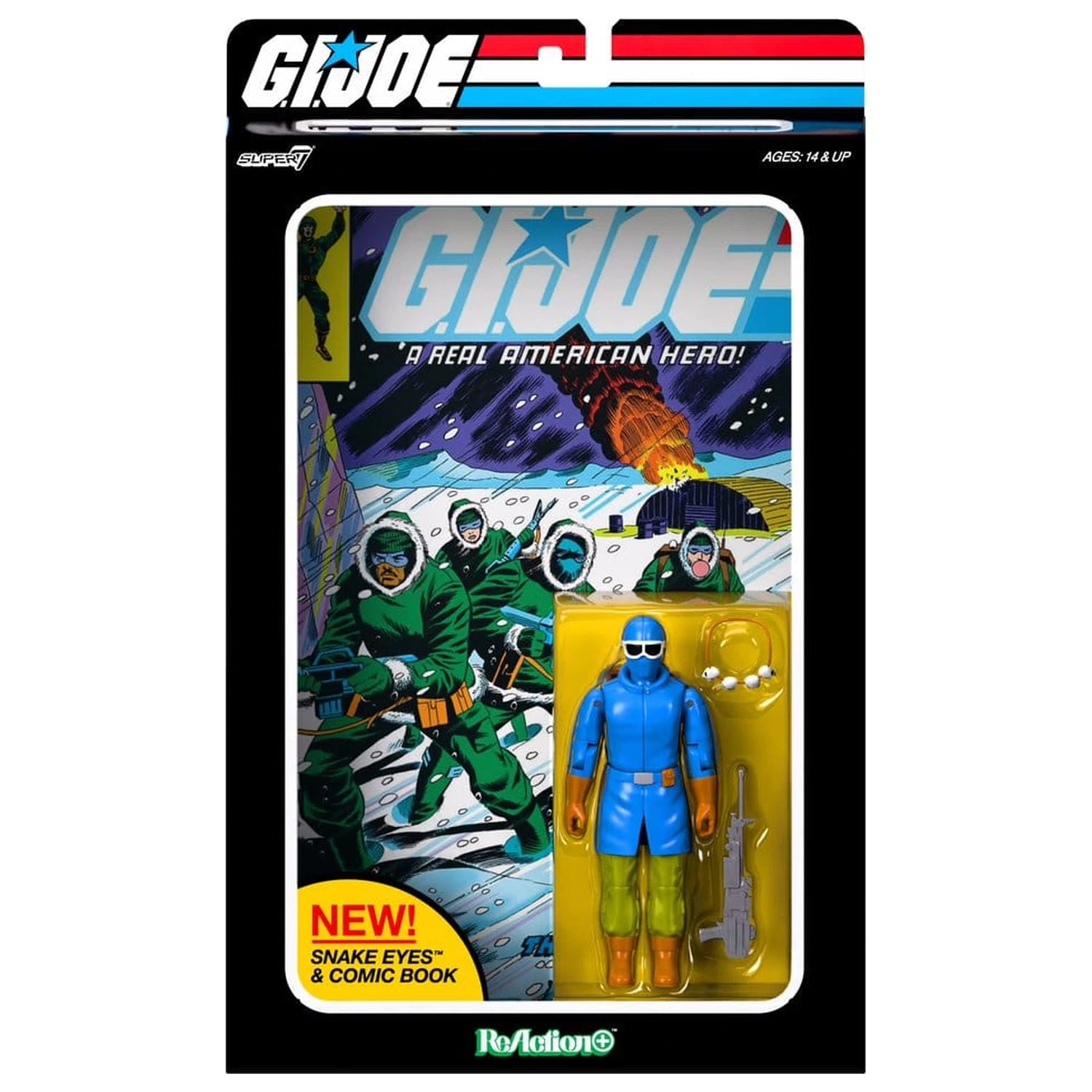 G.I. Joe ReAction+ Snake Eyes akciófigura (Skybound Comic Box Series, Issue #2) termékfotó
