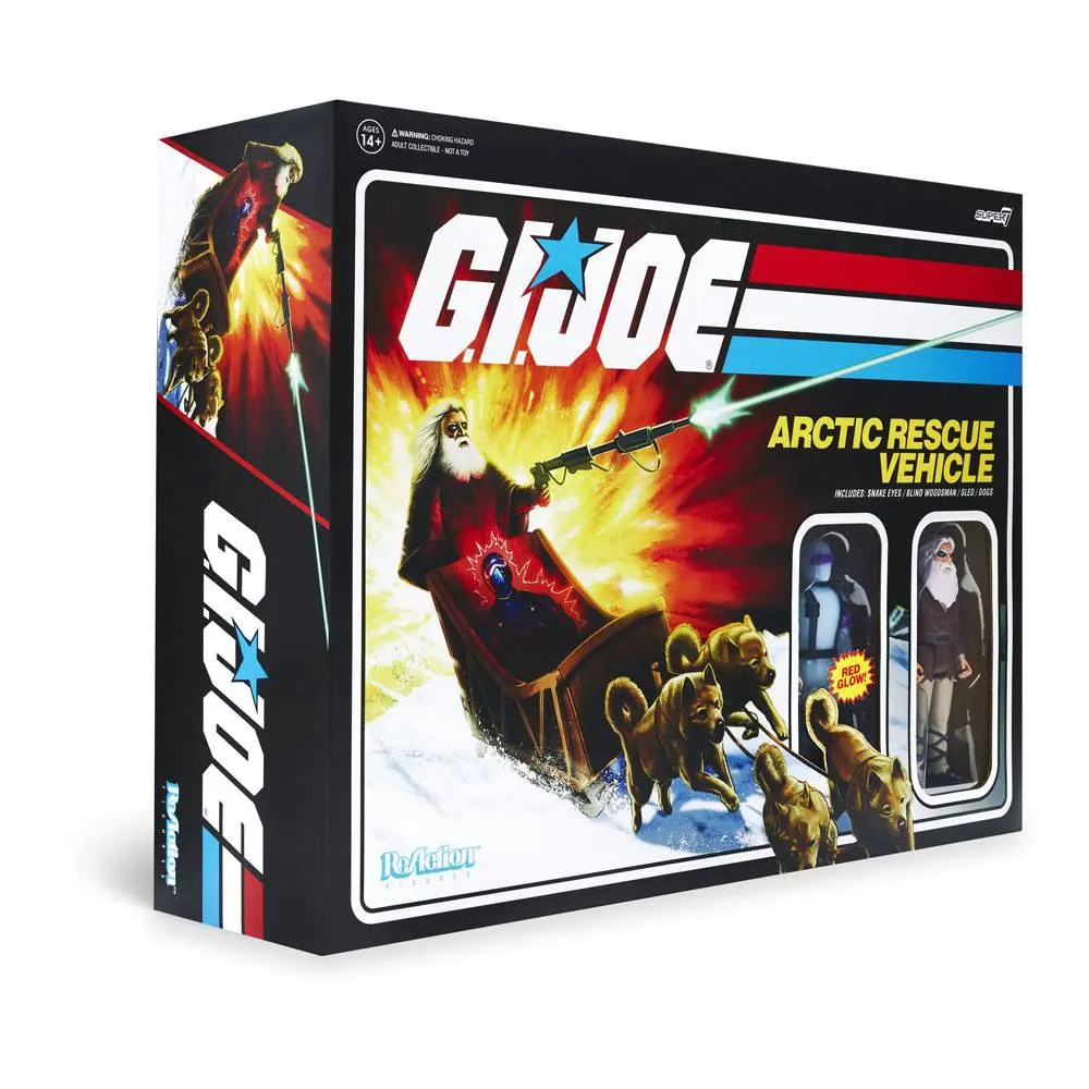 G.I. Joe ReAction Snake Eyes &amp; Blind Fasman akciófigurák és jármű csomag termékfotó