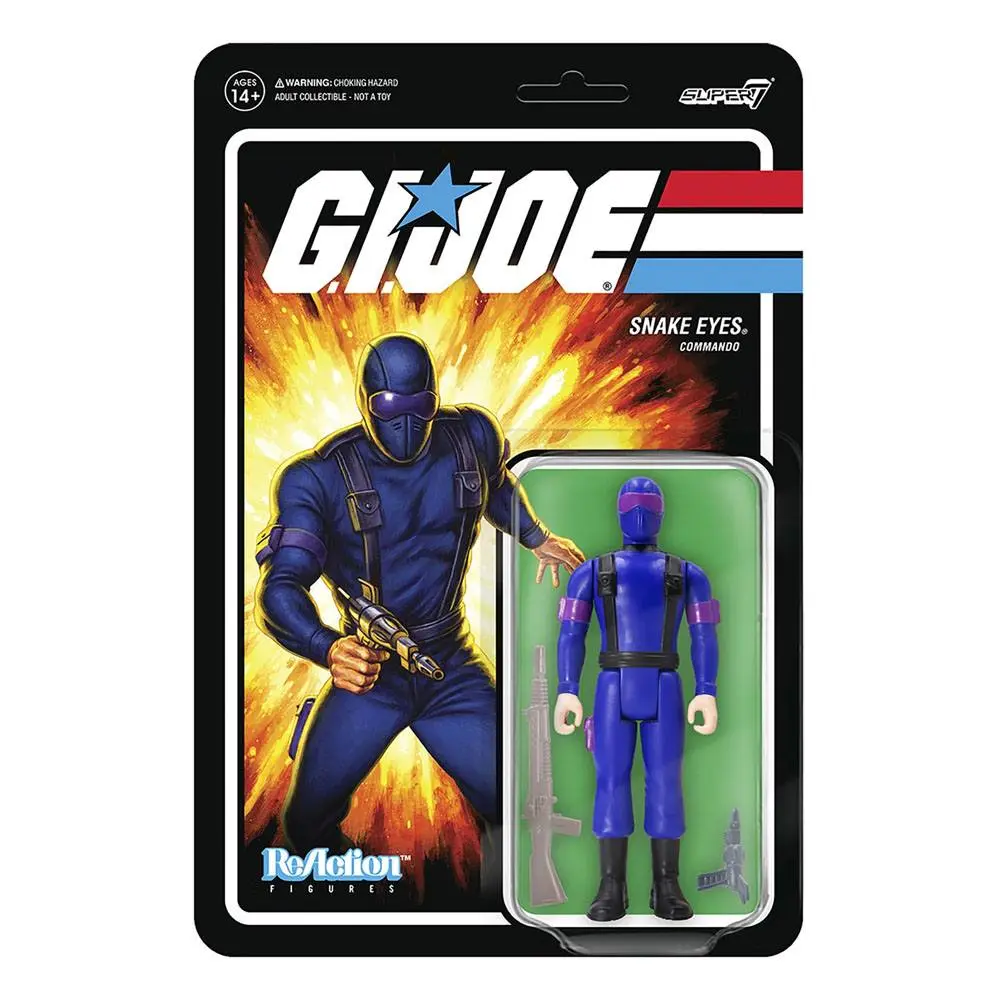 G.I. Joe ReAction Snake Eyes (RAH) akciófigura 10 cm termékfotó