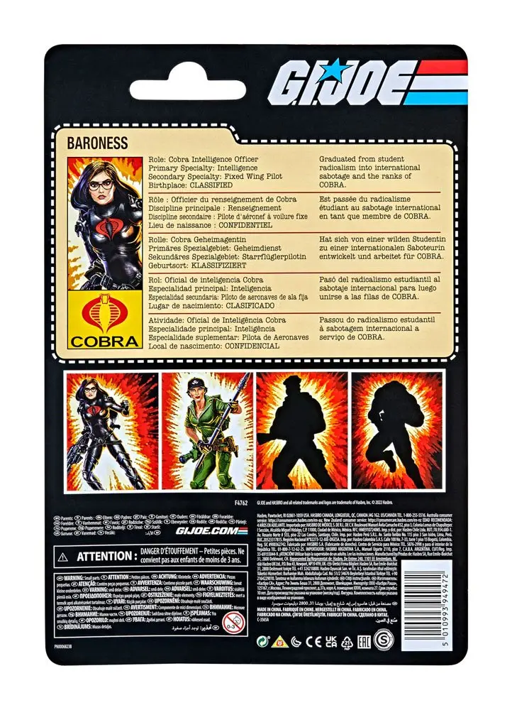 G.I. Joe Retro Collection 2022 Baroness akciófigura 15 cm termékfotó