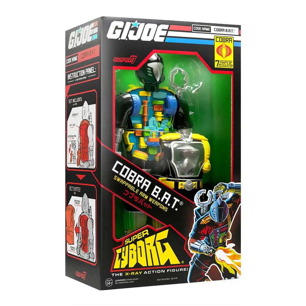 G.I. Joe Super Cyborg Cobra B.A.T. (Original) akciófigura 28 cm termékfotó