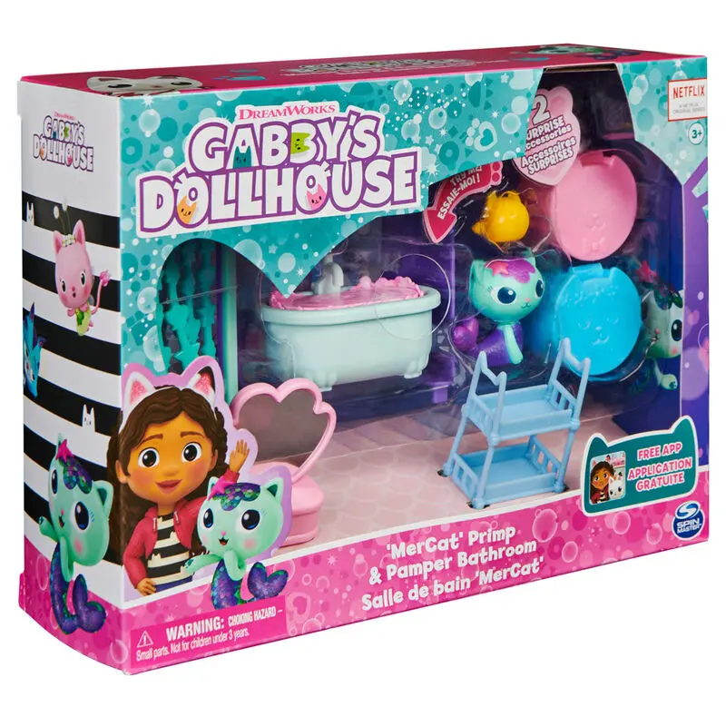 Gabbys Dollhouse MerCat Bath játékkészlet termékfotó