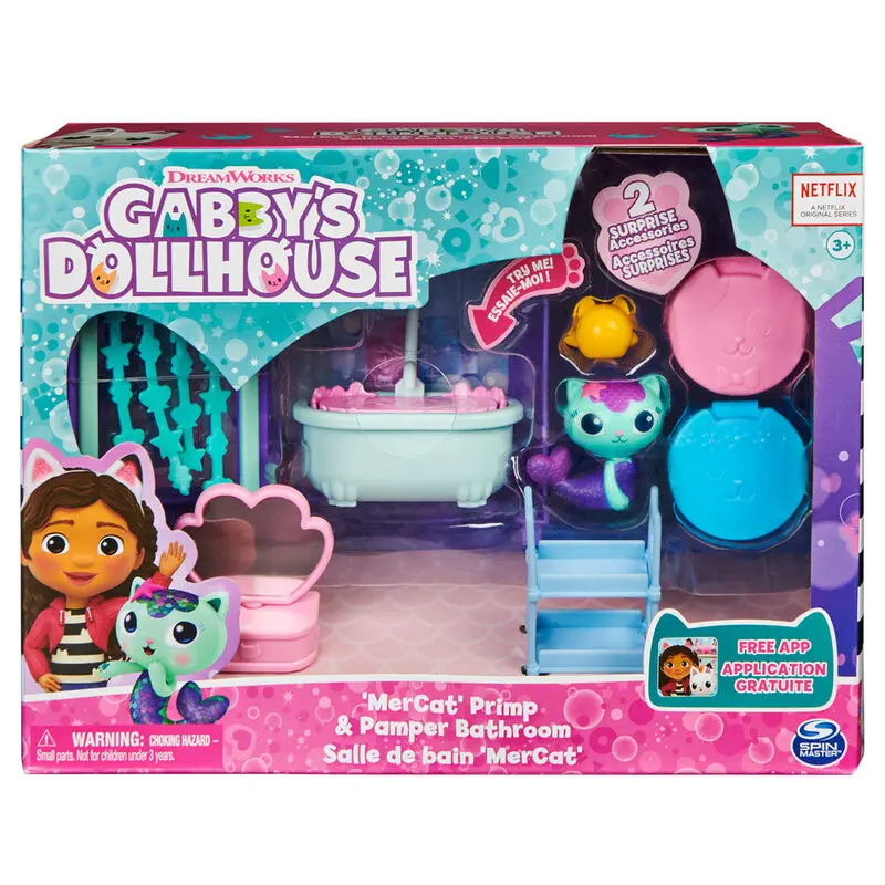 Gabbys Dollhouse MerCat Bath játékkészlet termékfotó