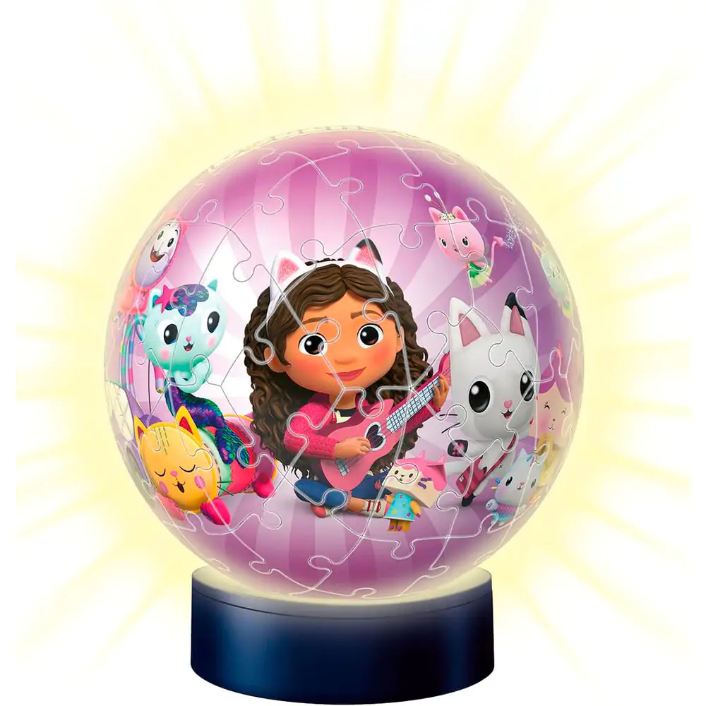 Gabi babaháza 3D lámpa éjszakai fény puzzle 74db-os termékfotó
