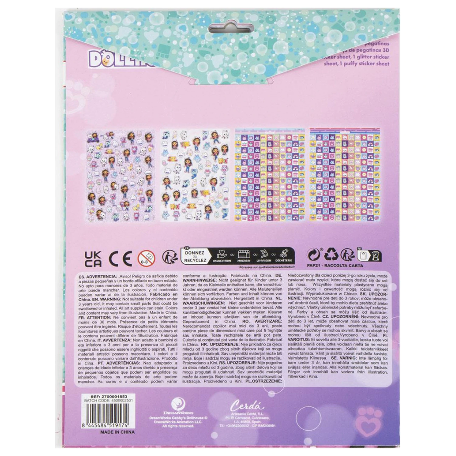 Gabi babaháza Adventures matrica szett 300 db-os termékfotó