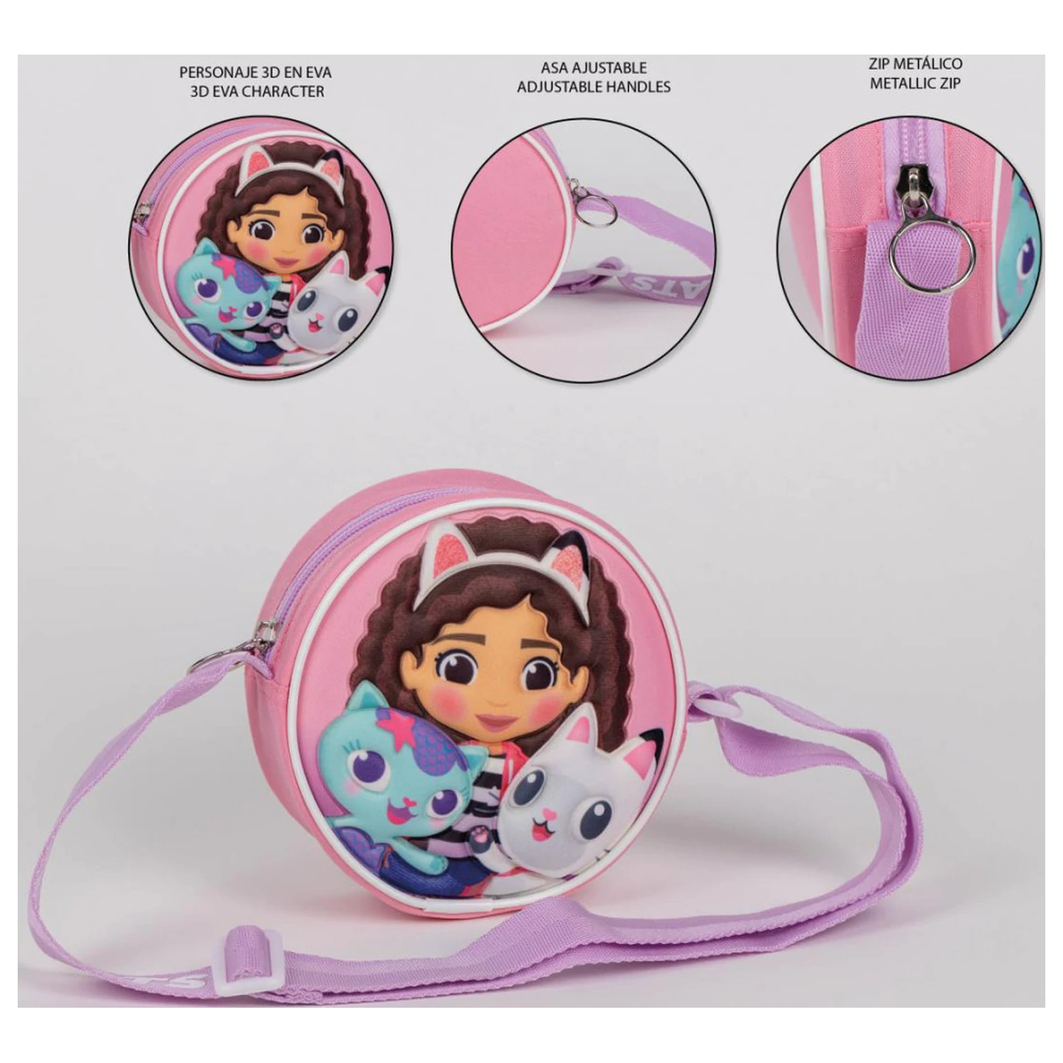 Gabi babaháza Cats 3D oldaltáska, válltáska termékfotó