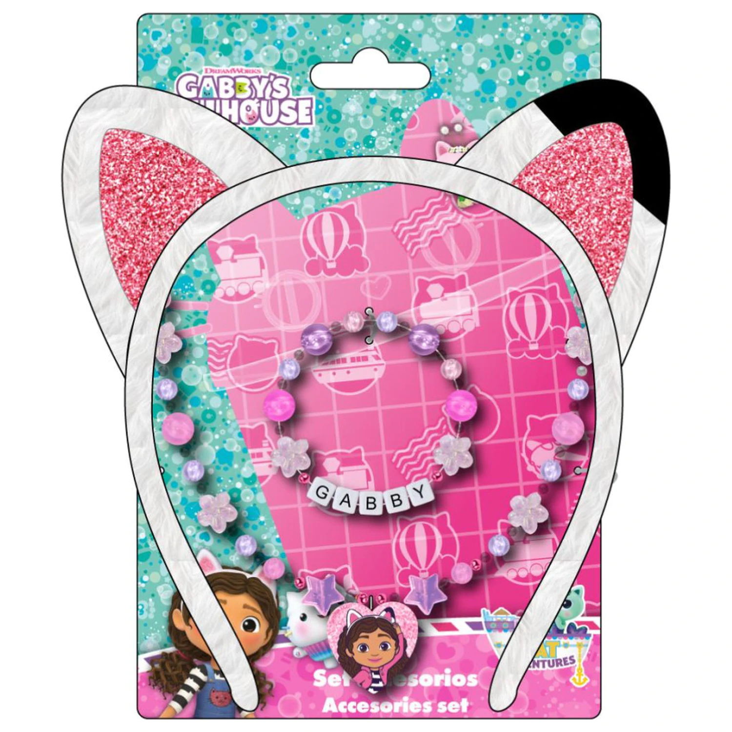 Gabi babaháza Flower ékszer és hajpánt szett termékfotó